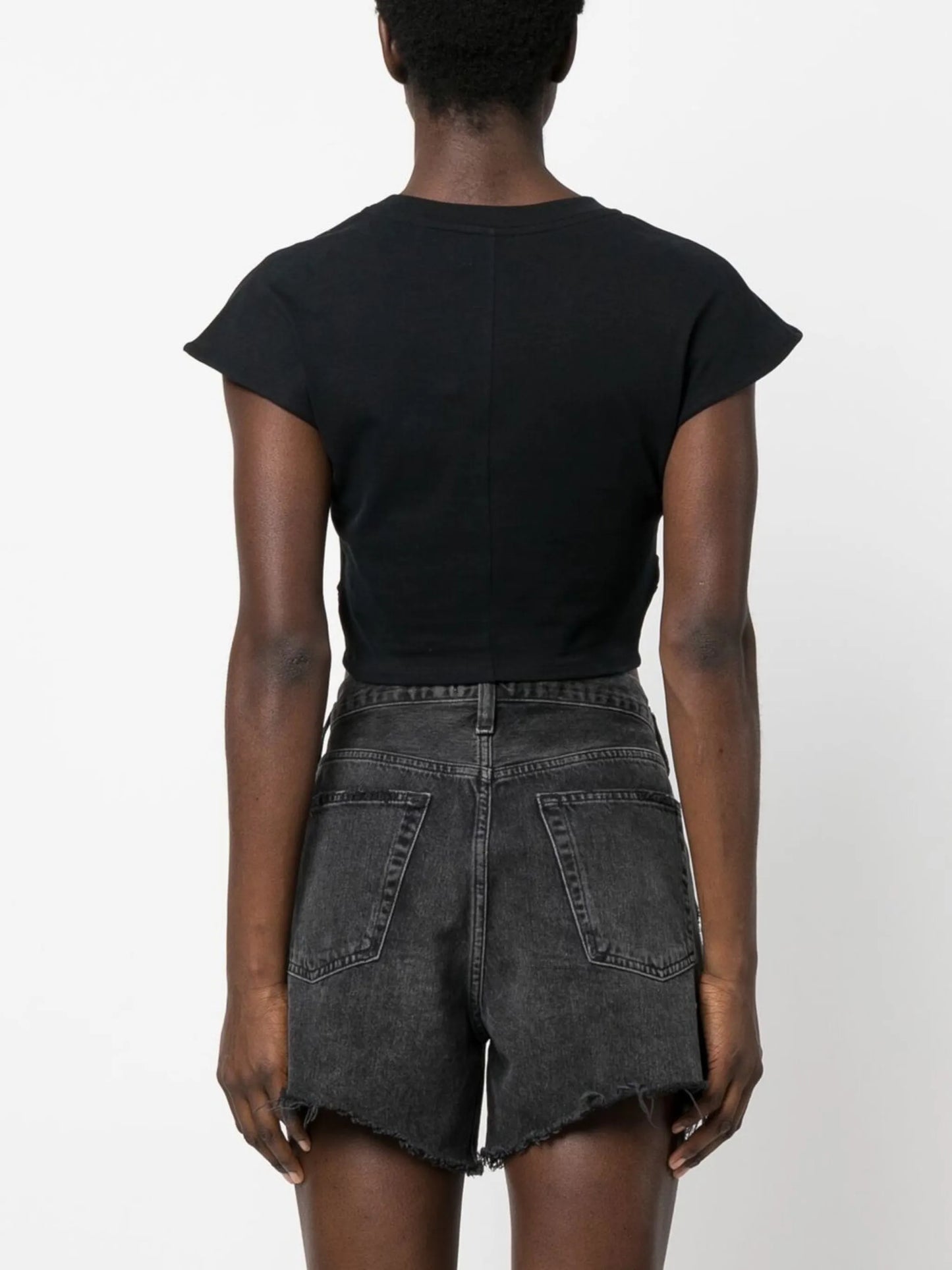 short-sleeve cropped T-shirt