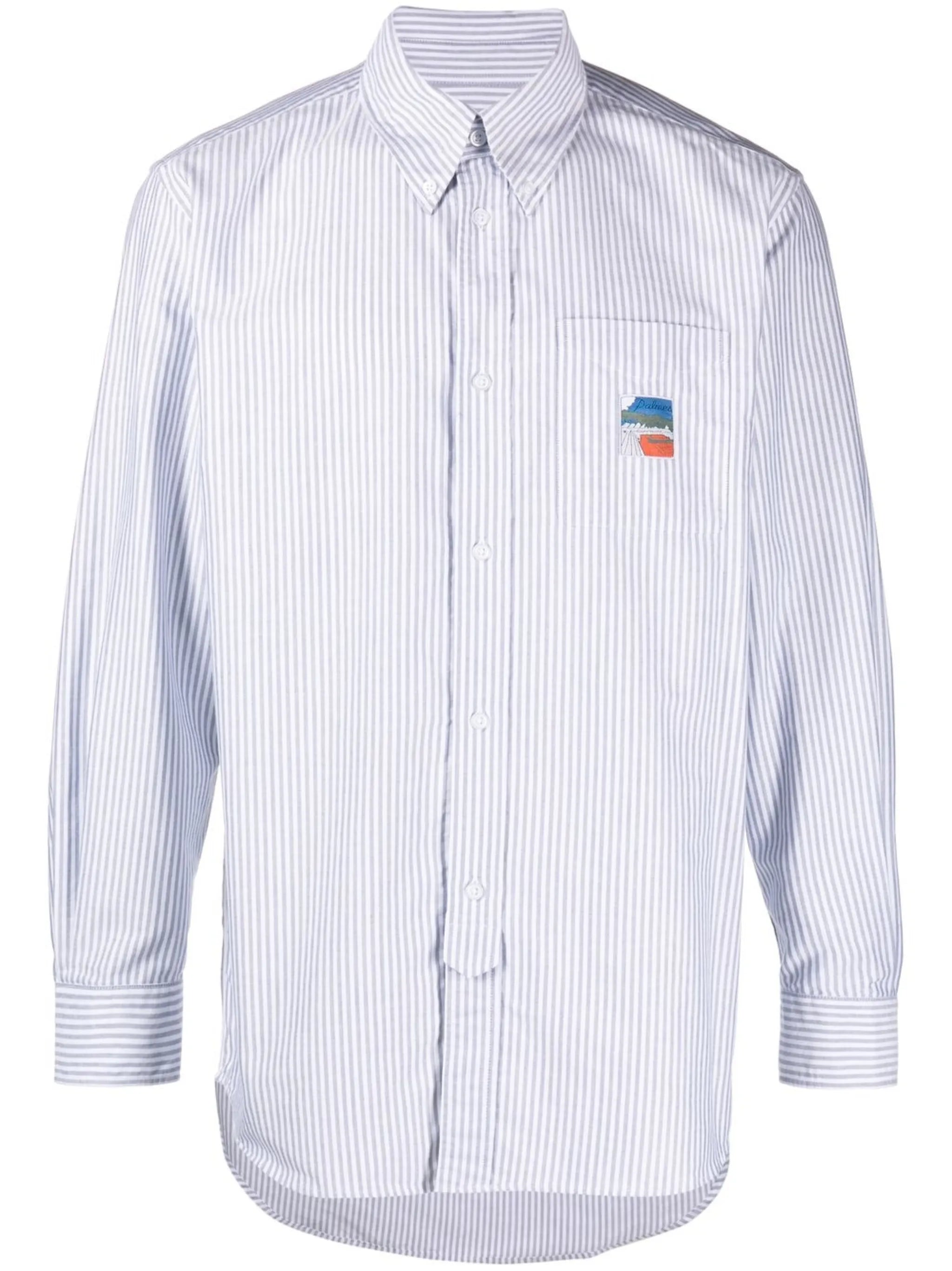 striped long-sleeved shirt