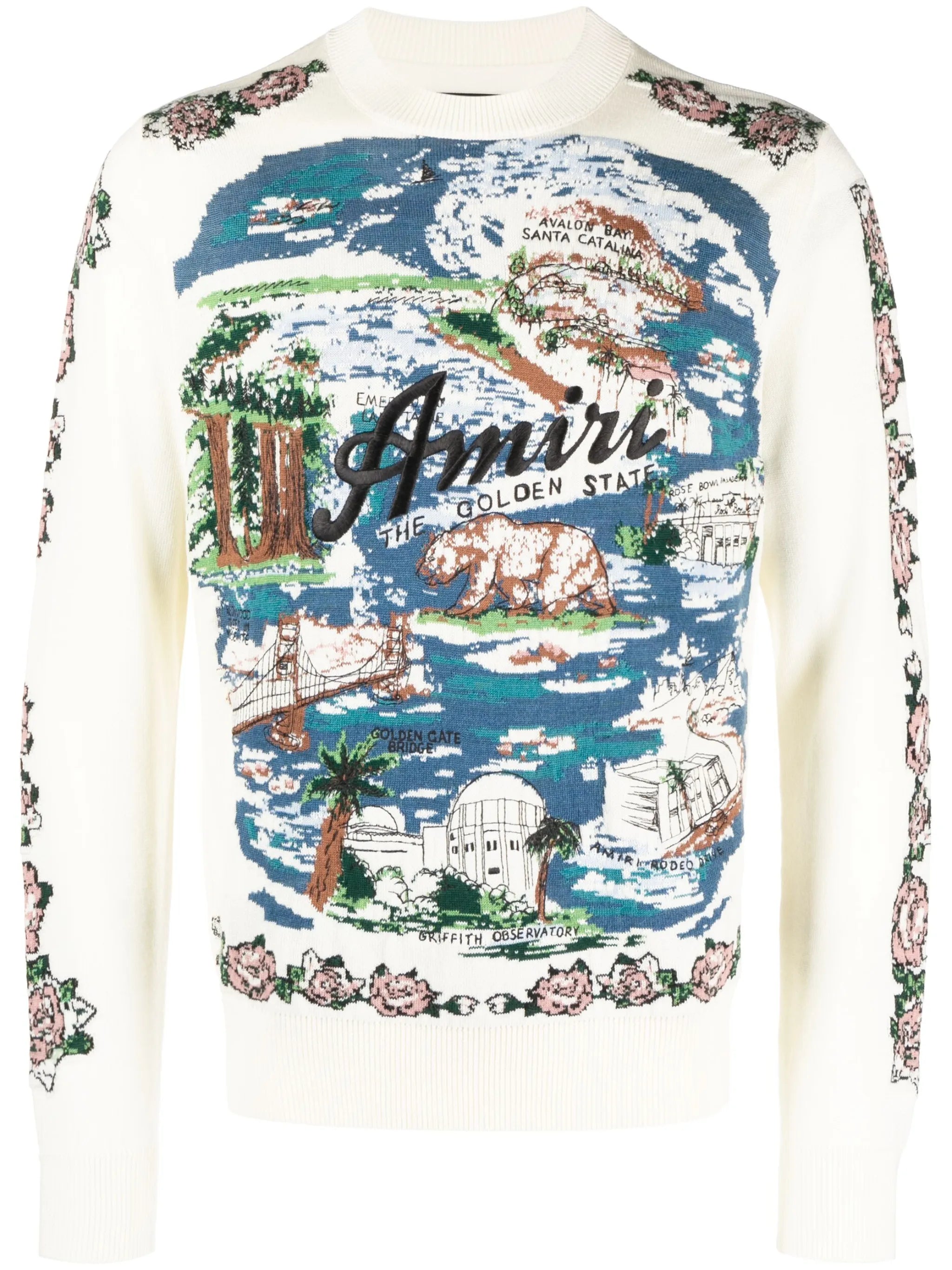 Aloha Landscape wool-blend jumper