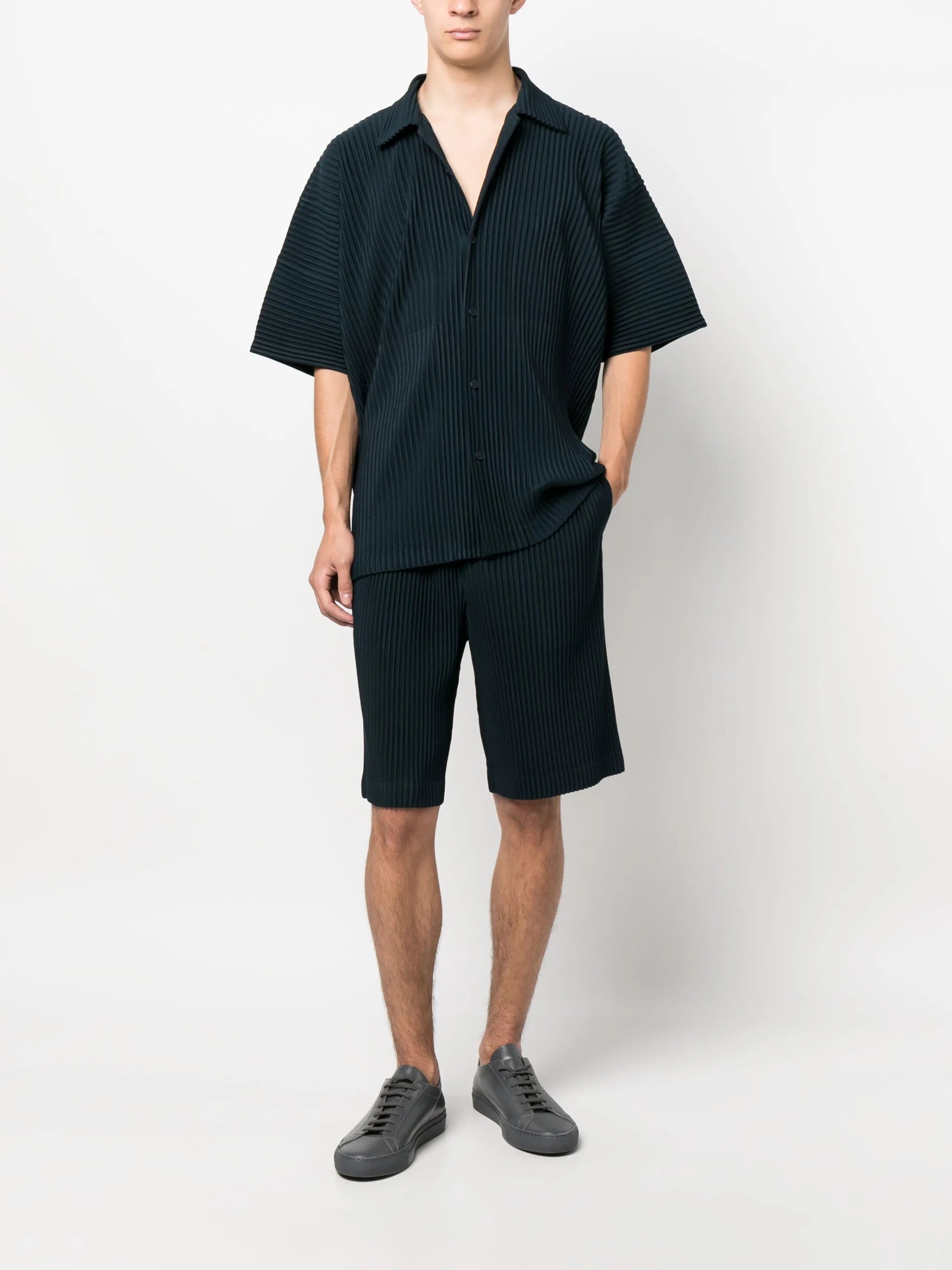 May pleated bermuda shorts