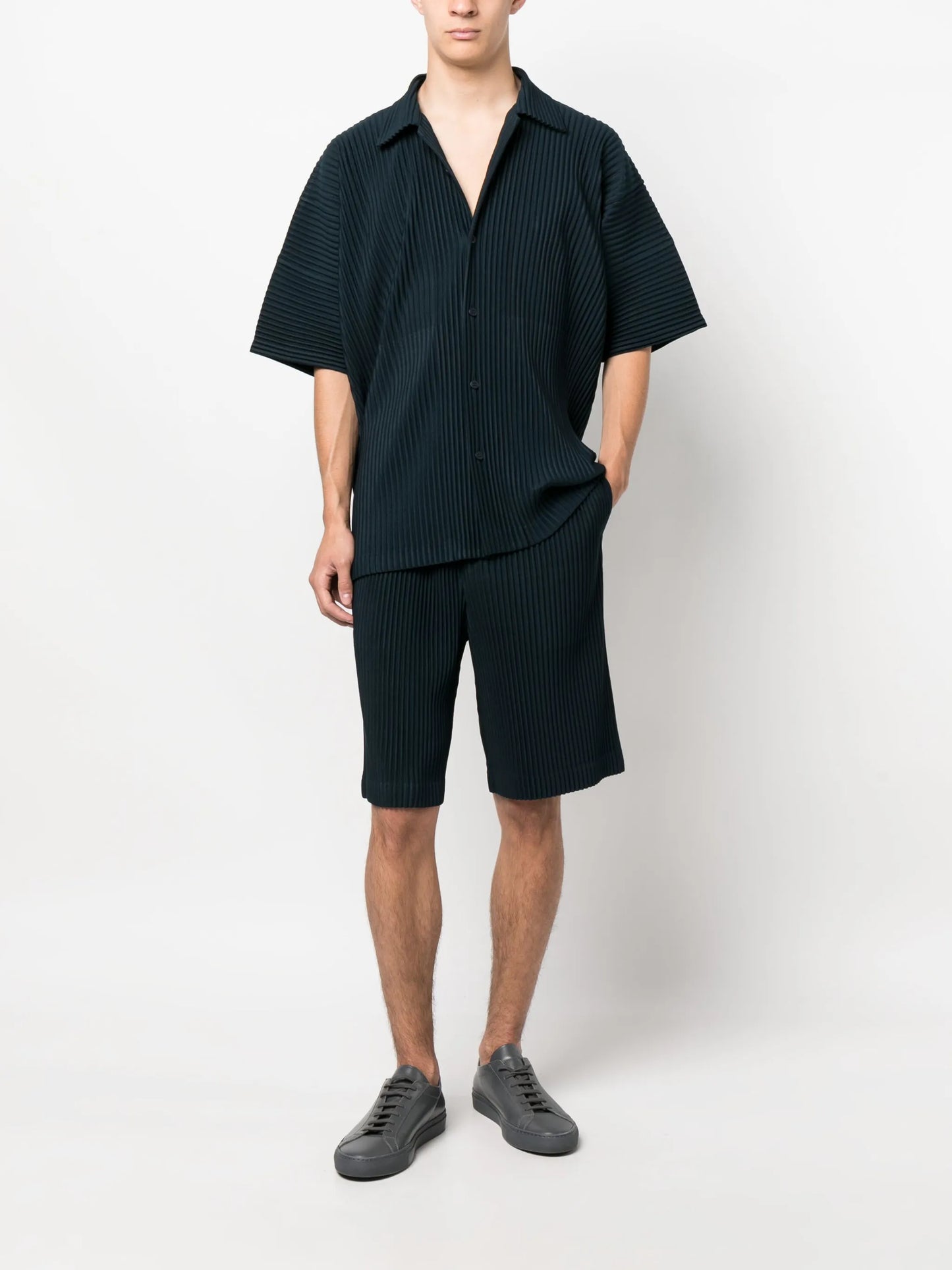 May pleated bermuda shorts