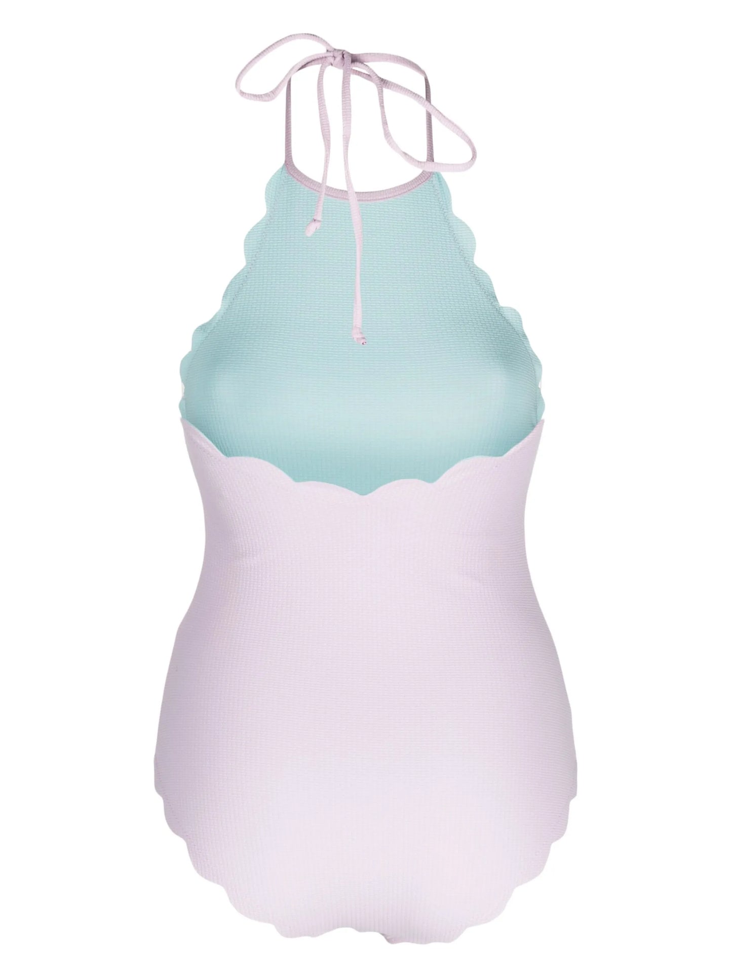 scalloped-edge swimsuit