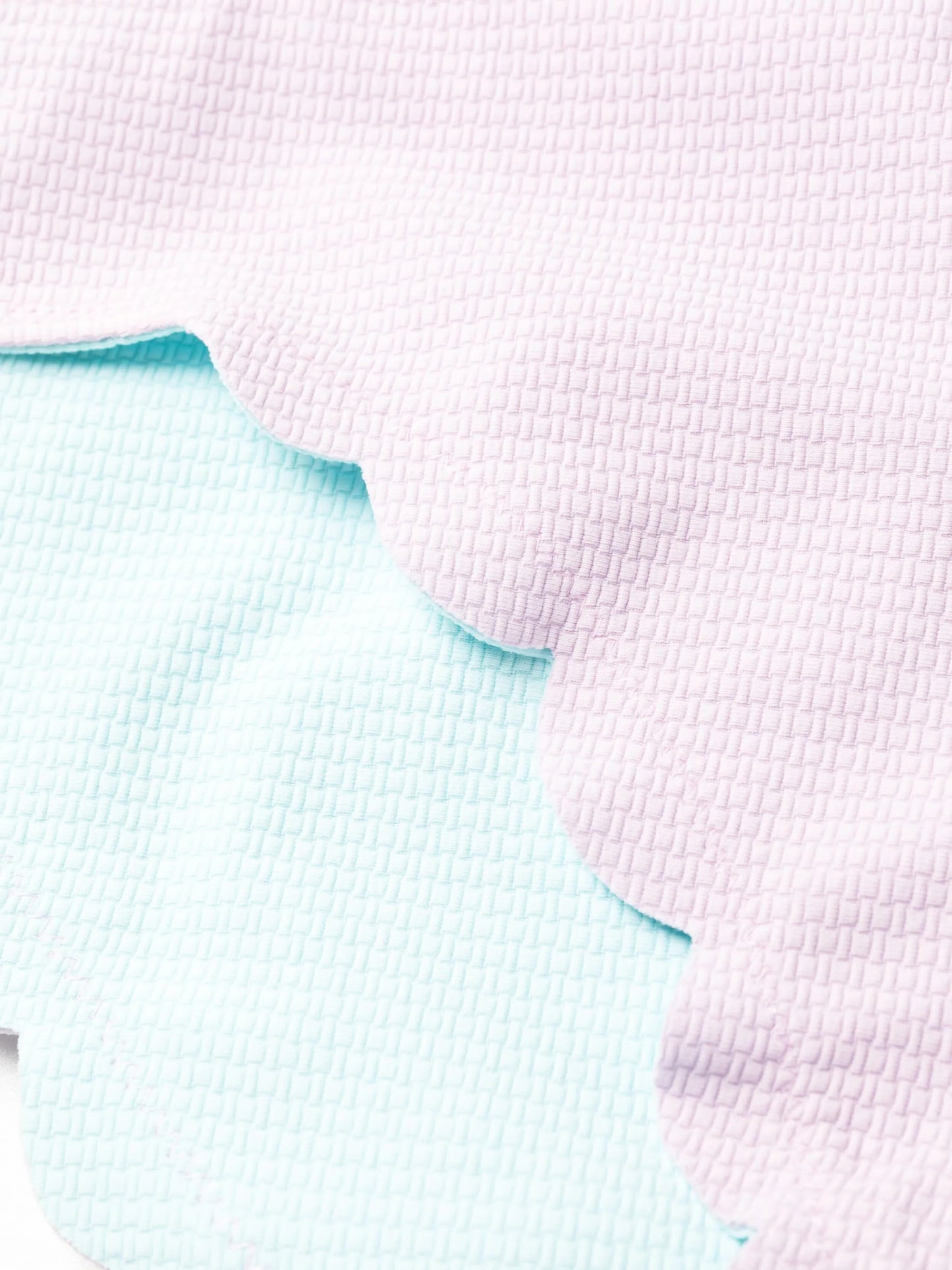 scalloped-edge swimsuit