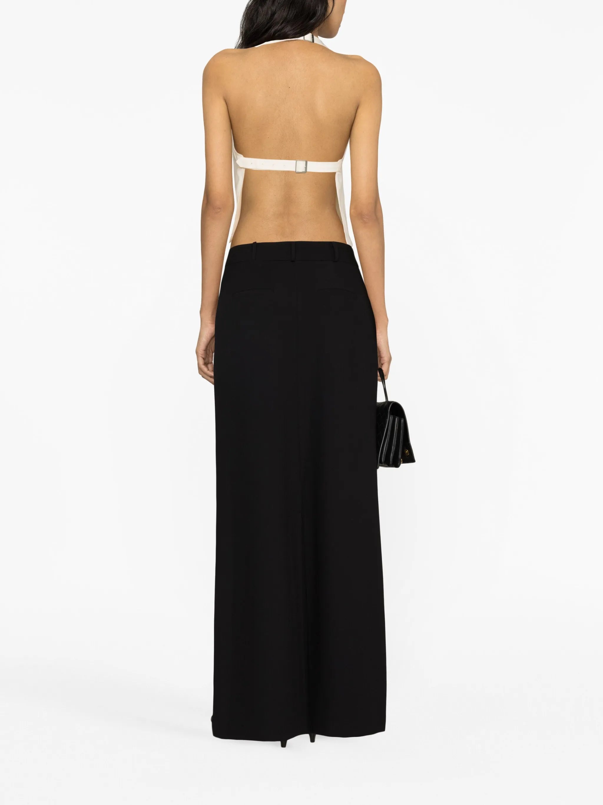 halterneck wool top