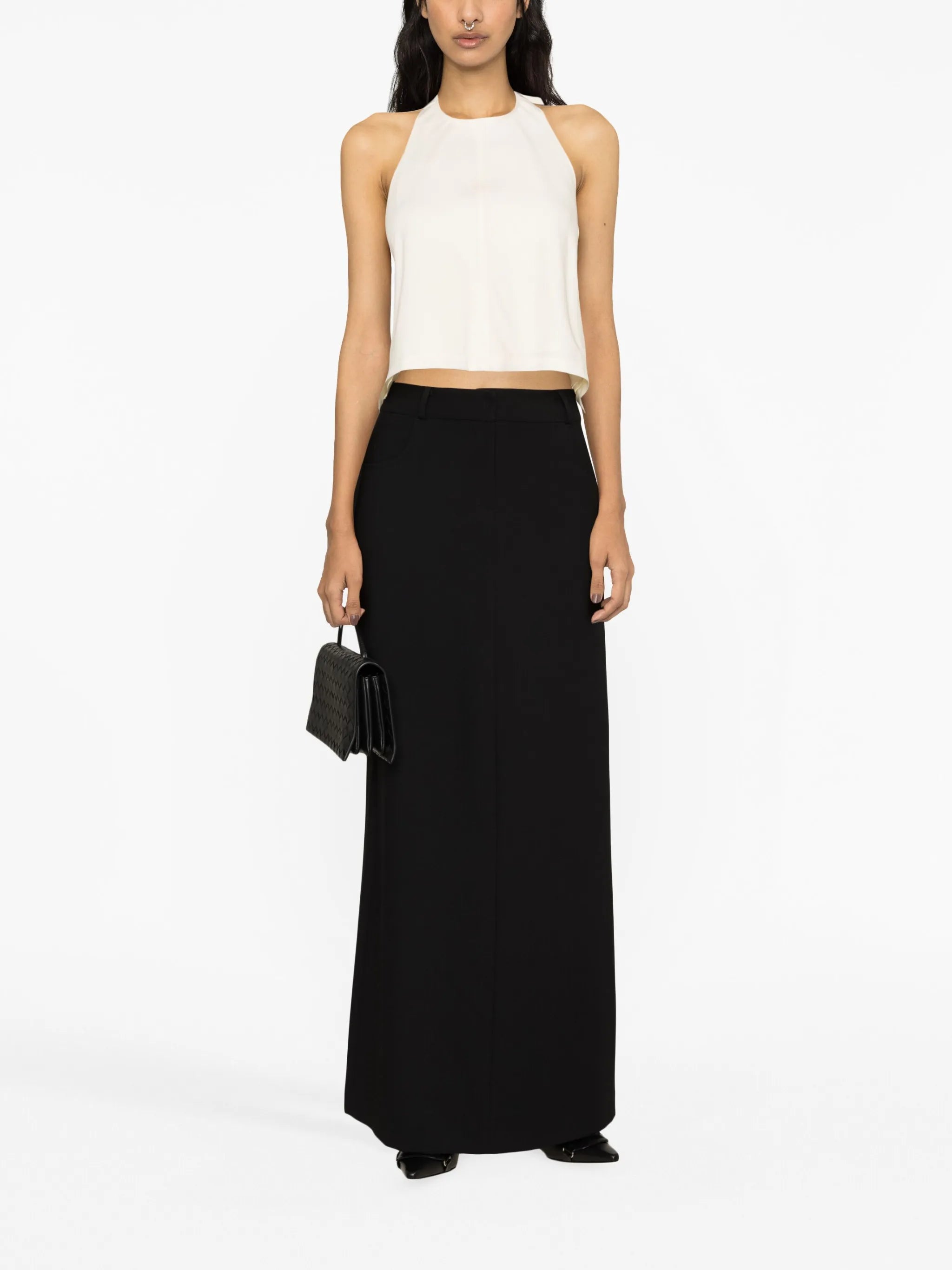 halterneck wool top