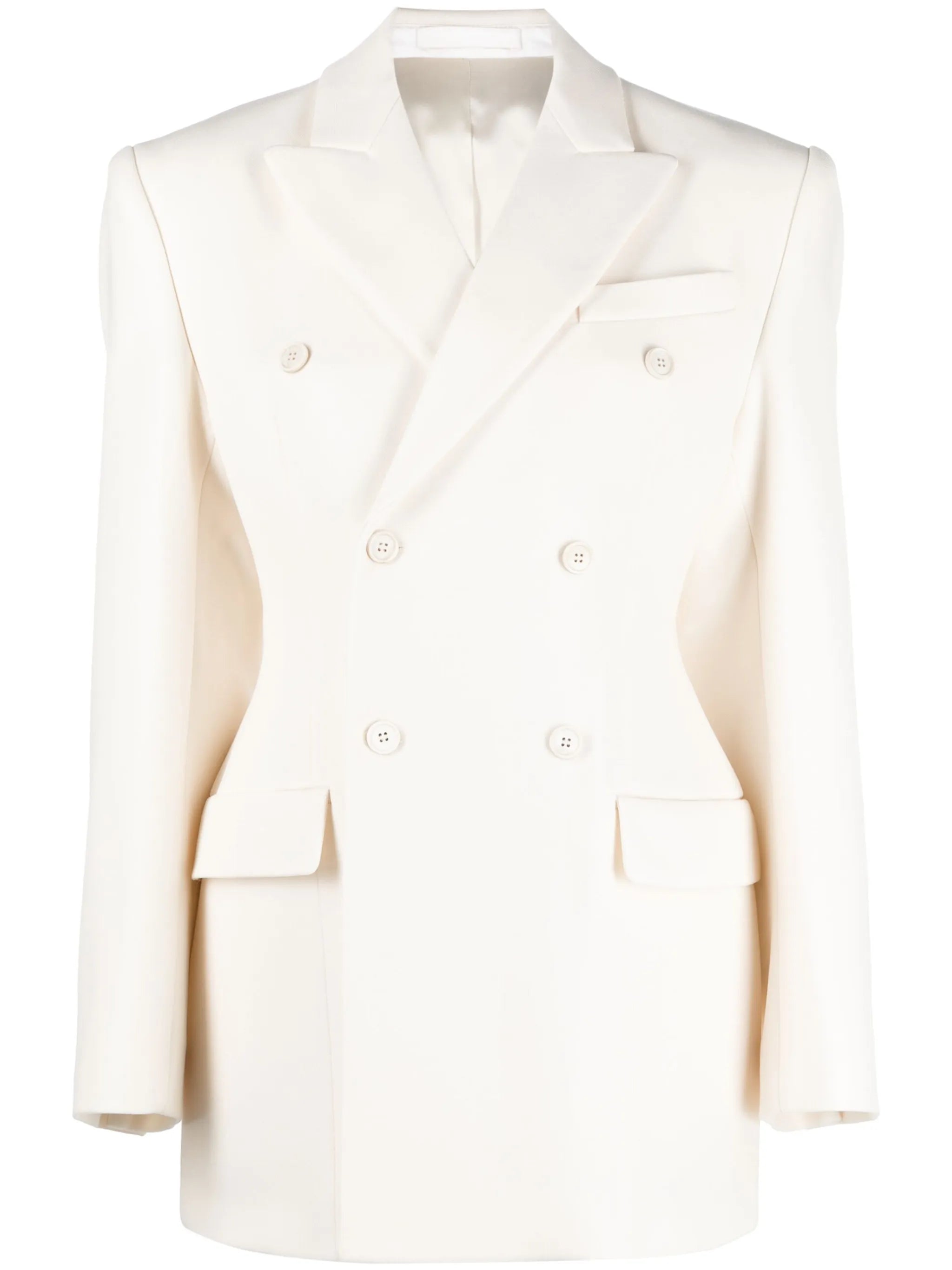 Contour double-breasted blazer