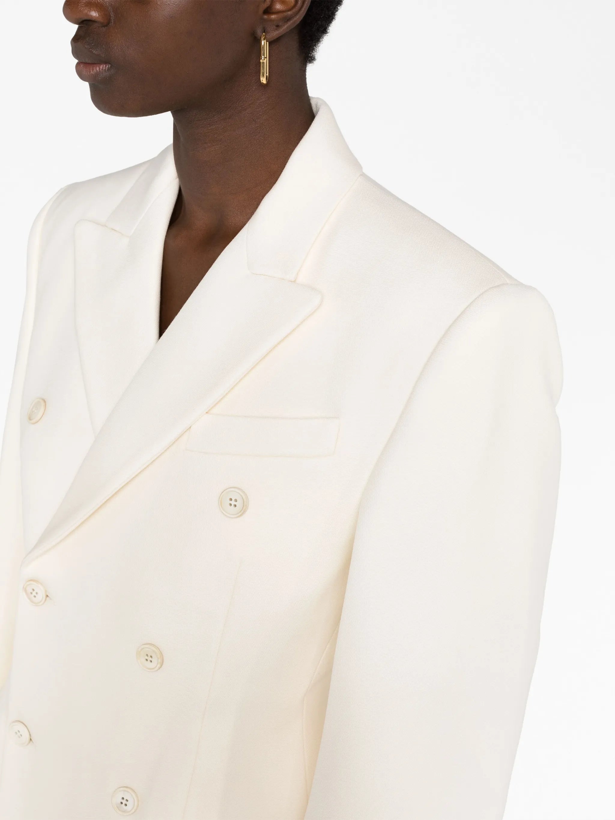Contour double-breasted blazer