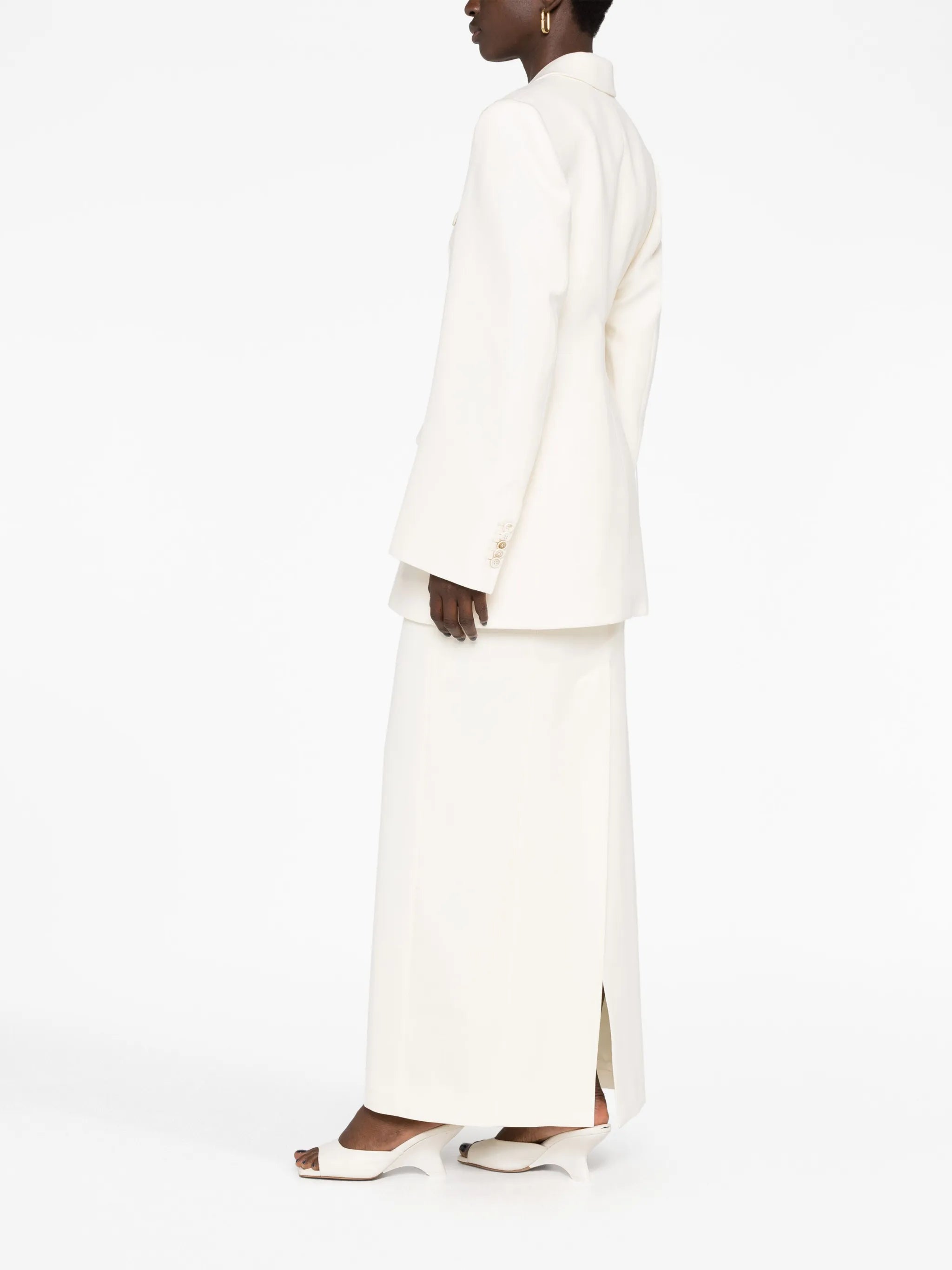 Contour double-breasted blazer