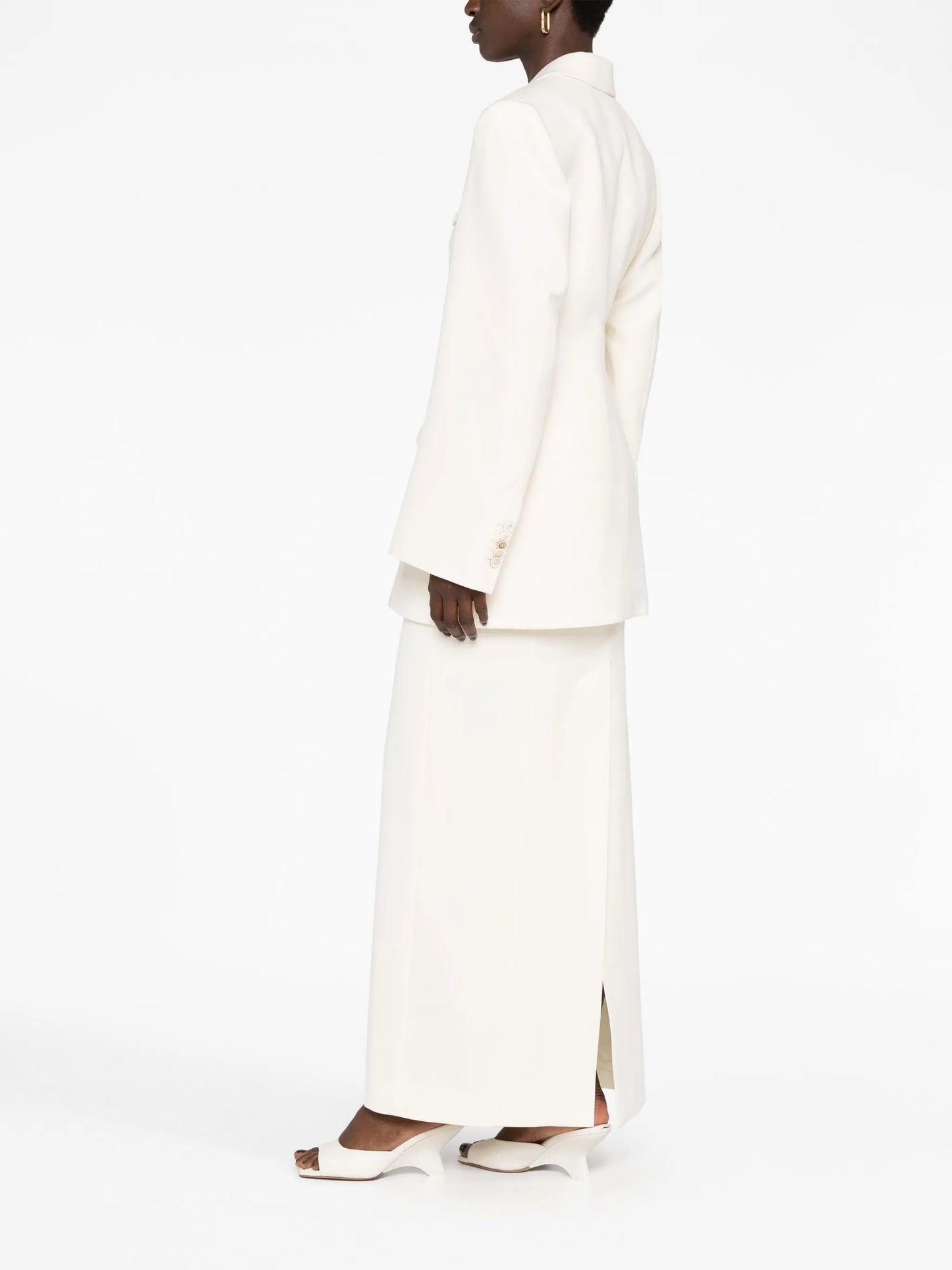 Contour double-breasted blazer