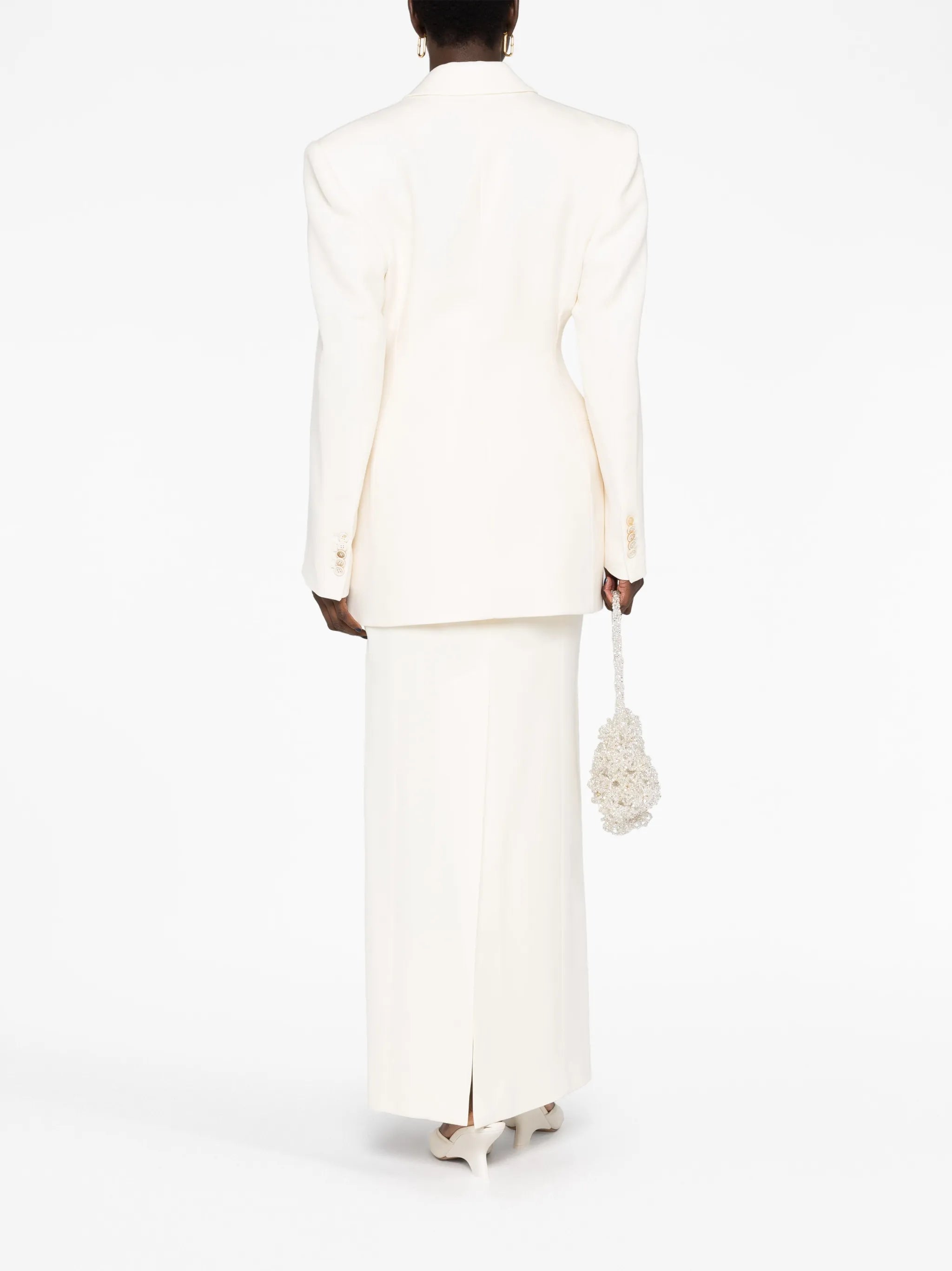 Contour double-breasted blazer