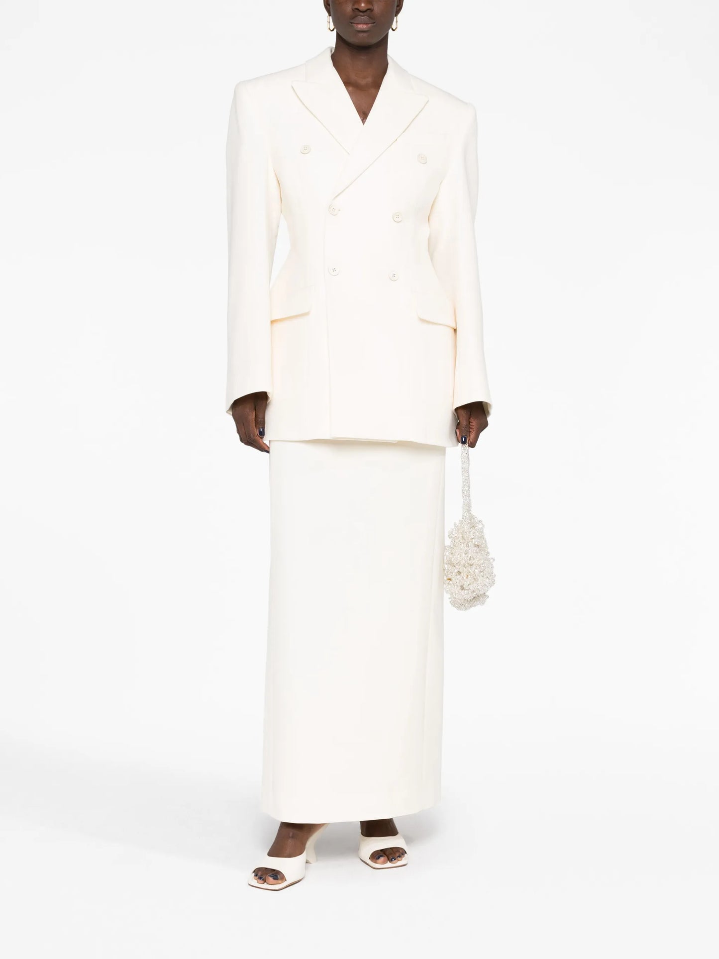 Contour double-breasted blazer