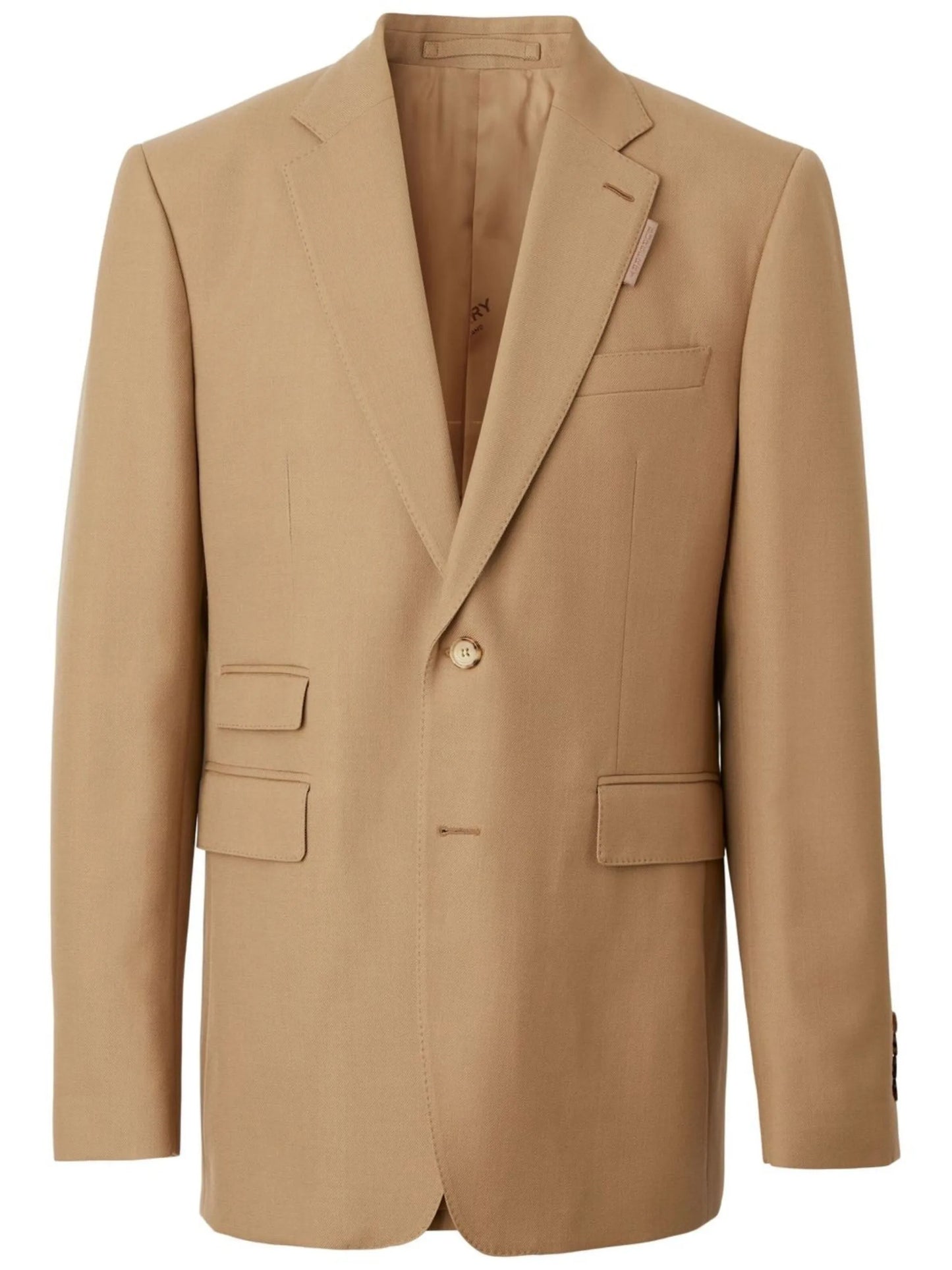 single-breasted wool blazer