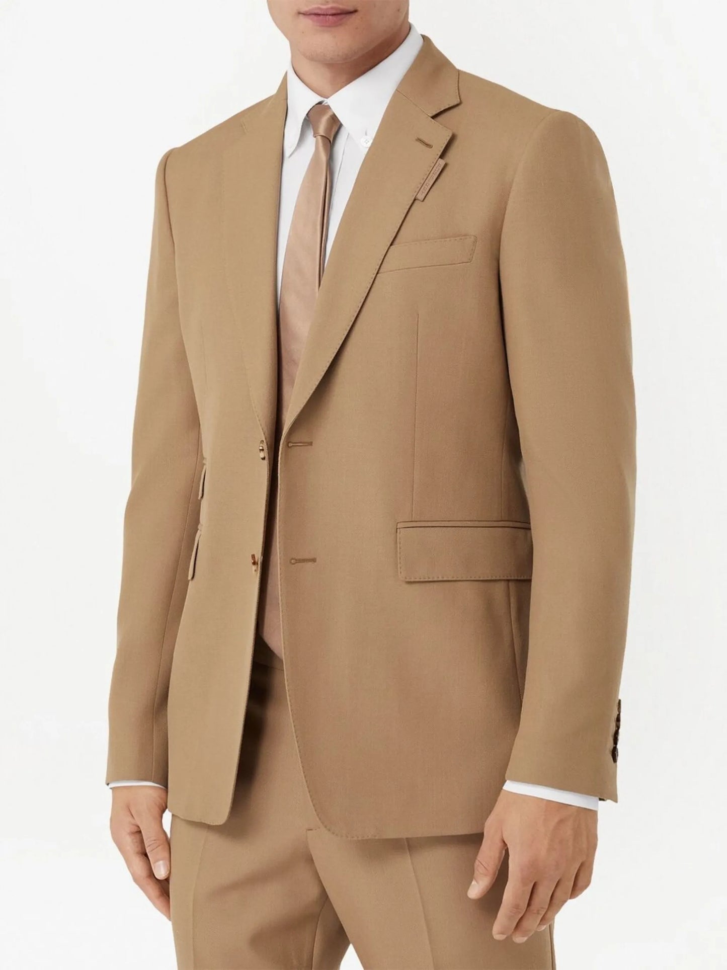 single-breasted wool blazer