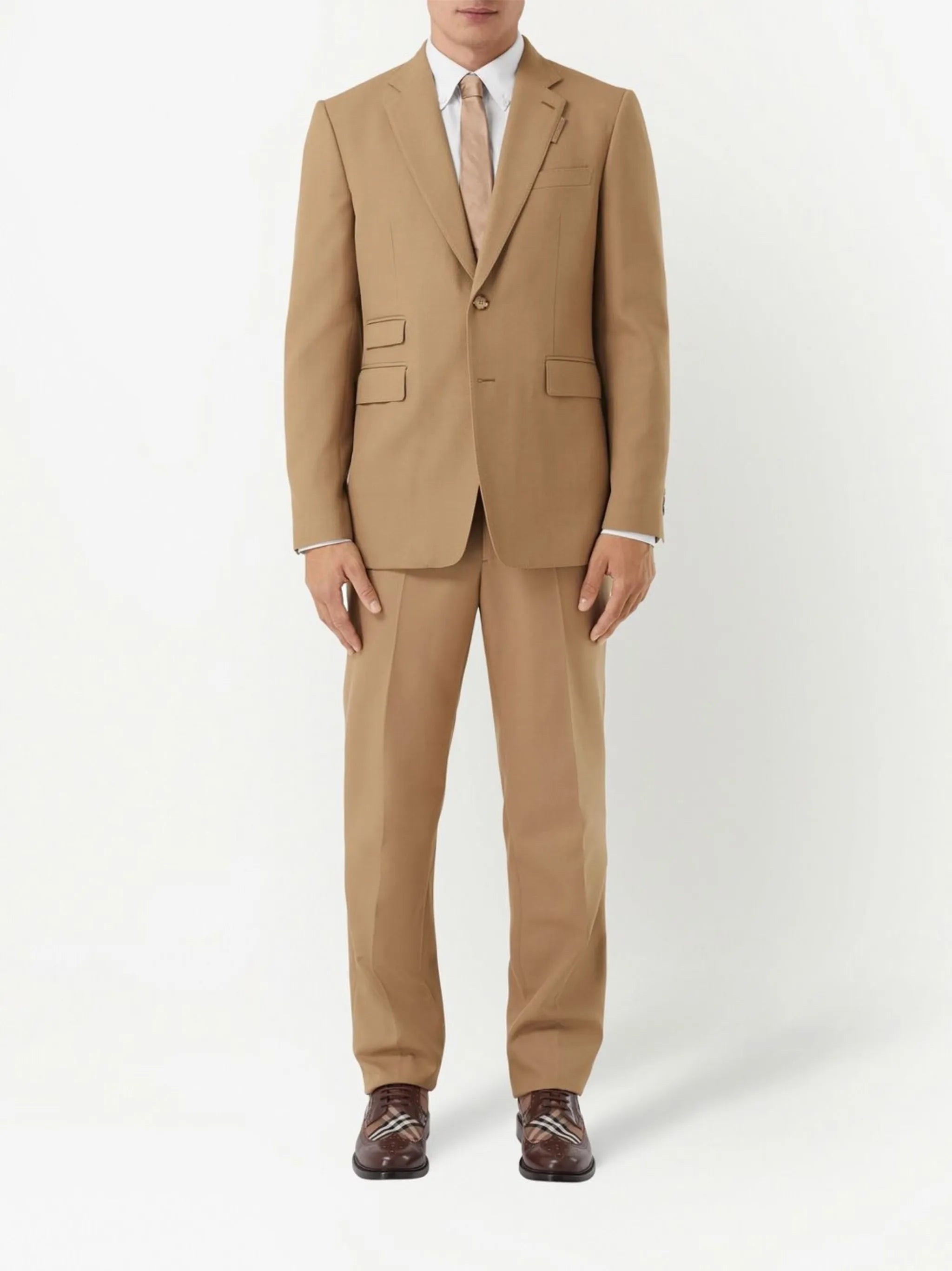 single-breasted wool blazer