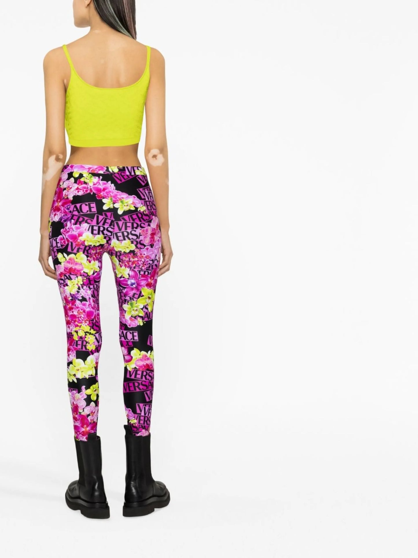 floral-print leggings