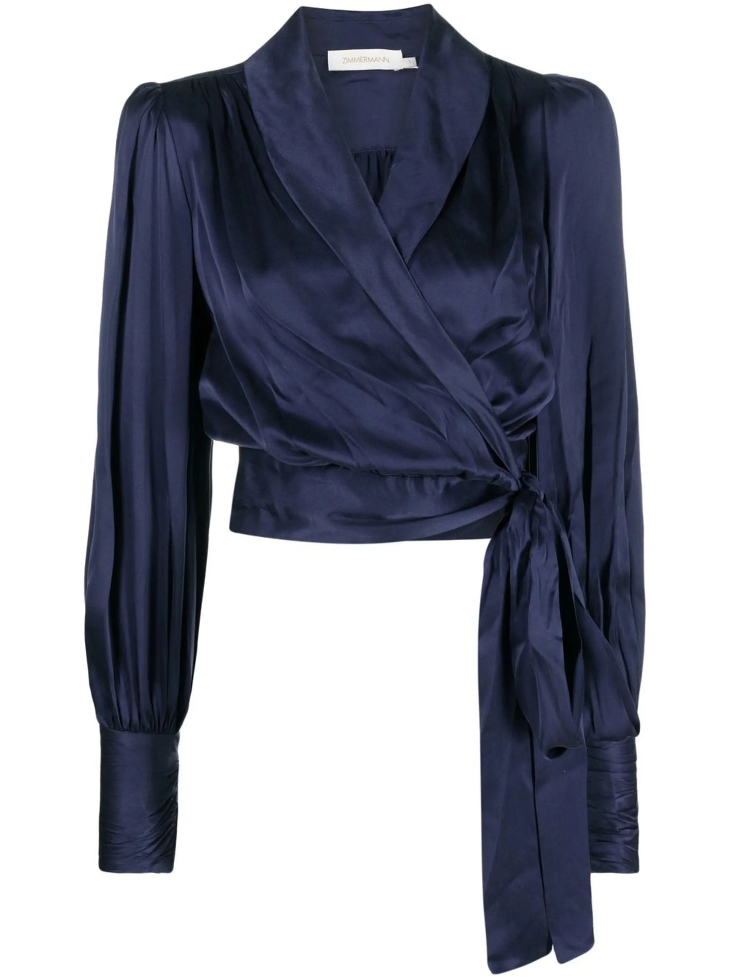 silk wrap blouse