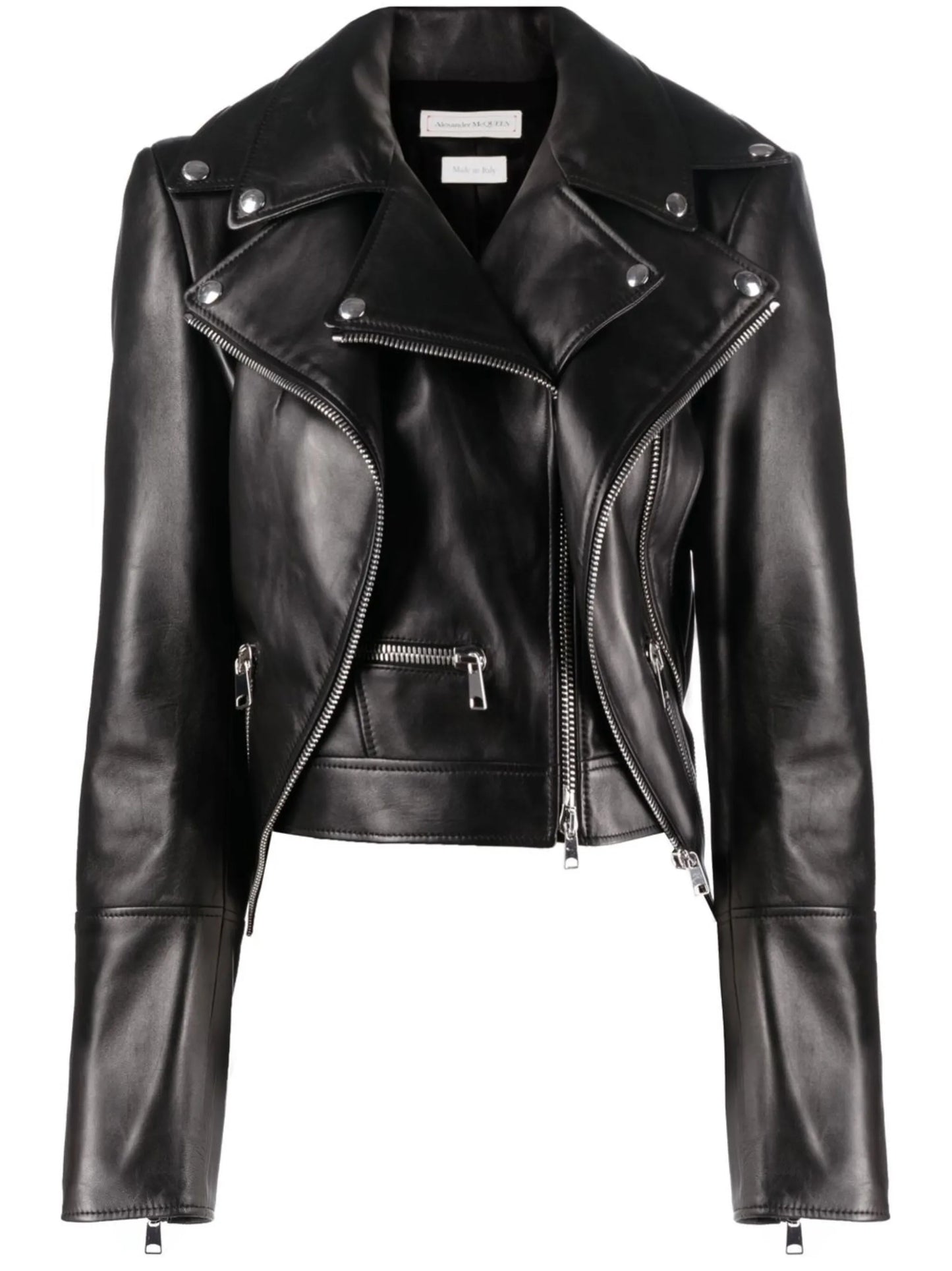 asymmetrical leather biker jacket