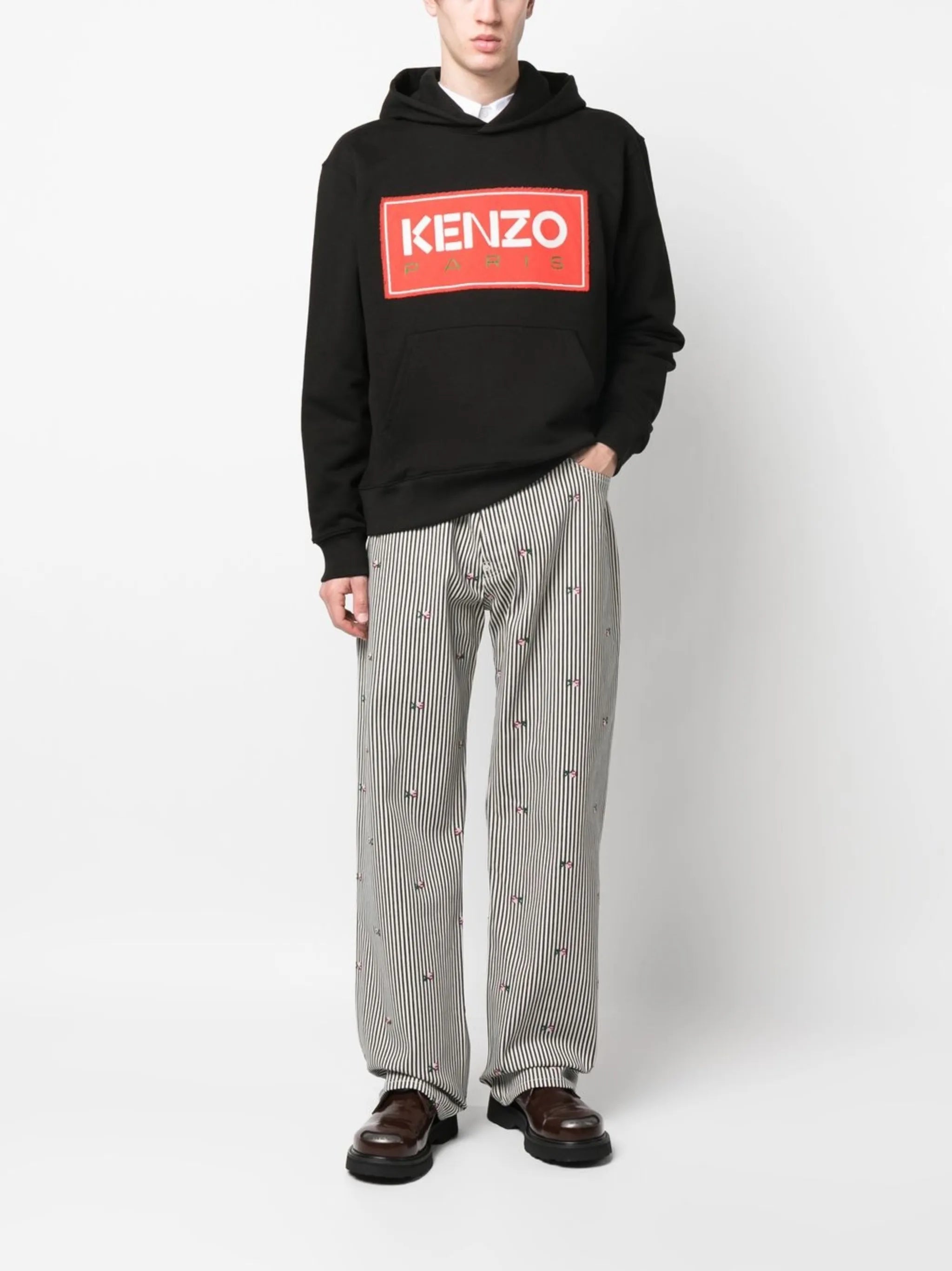 logo-patch hoodie