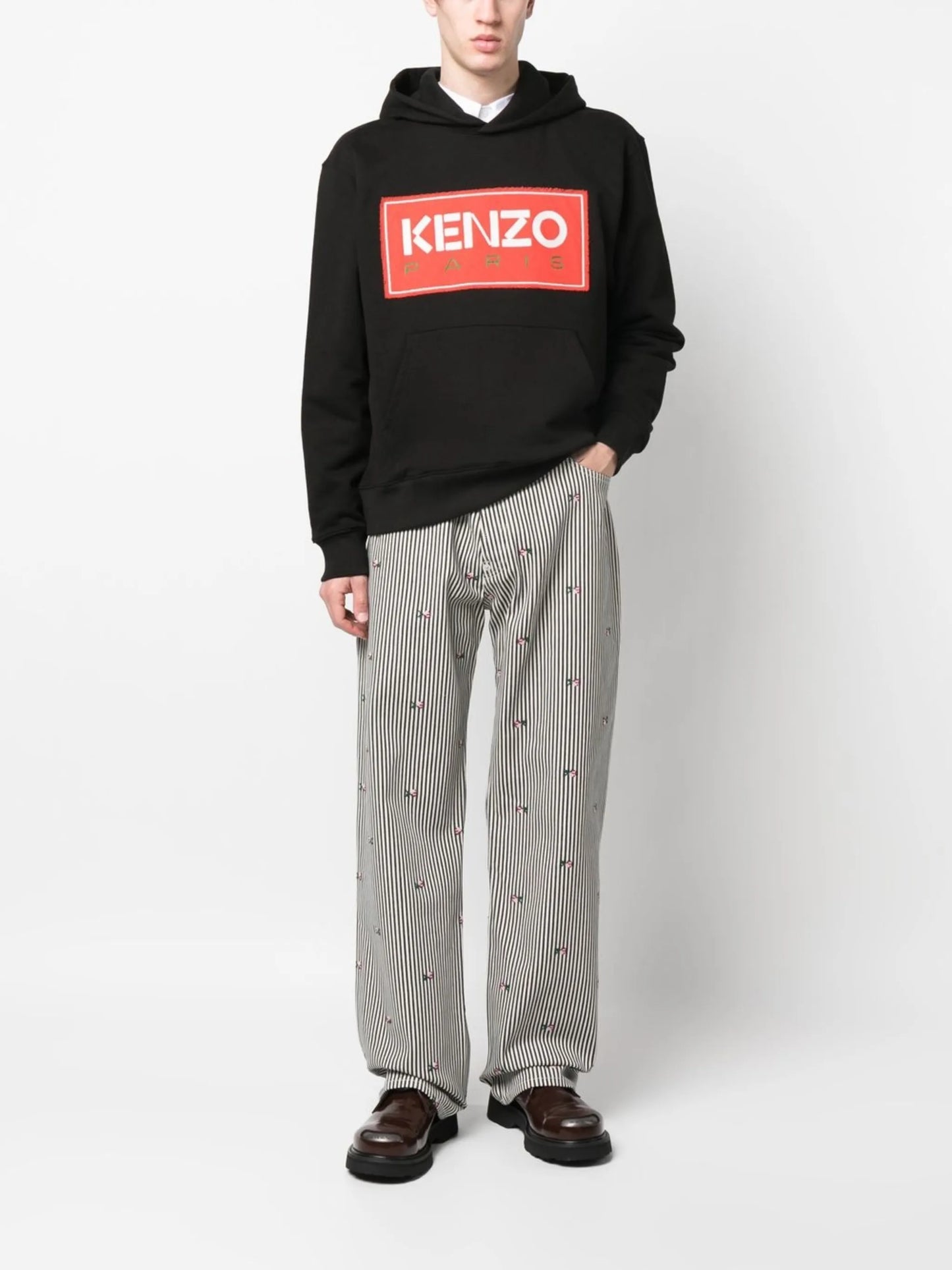 logo-patch hoodie