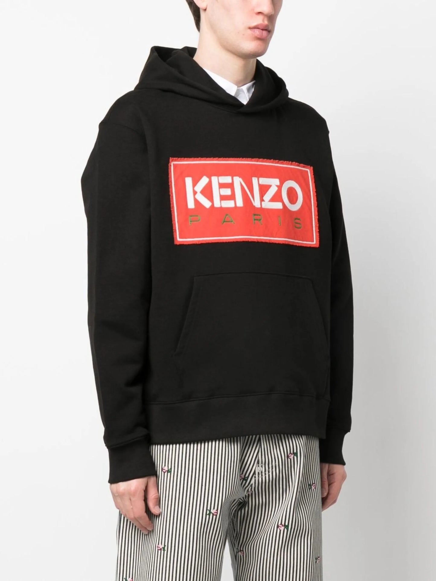 logo-patch hoodie