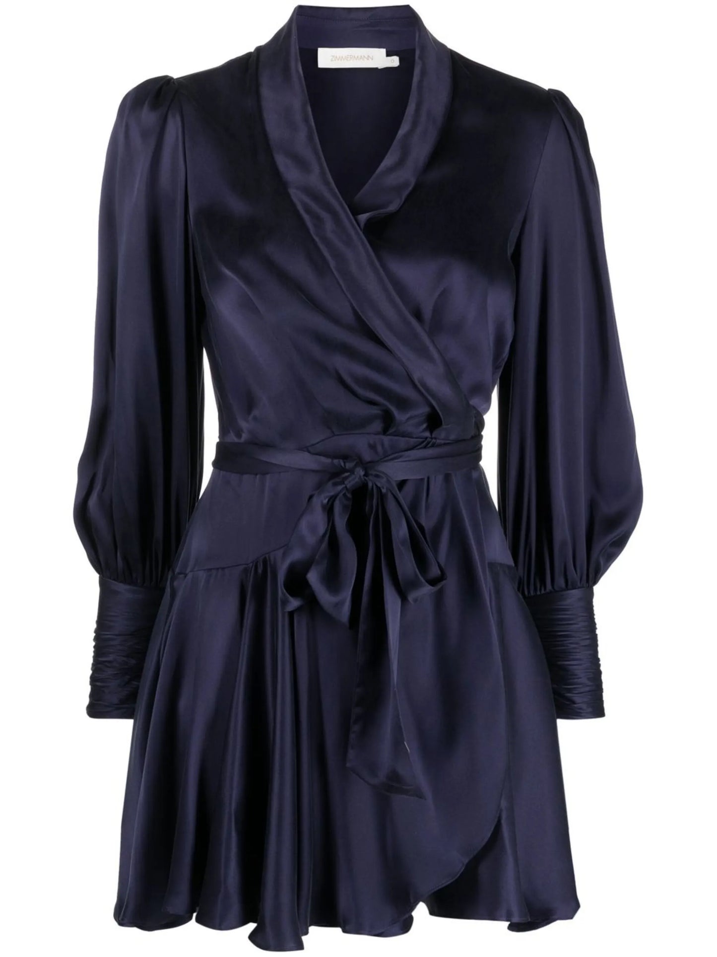 silk wrap mini dress