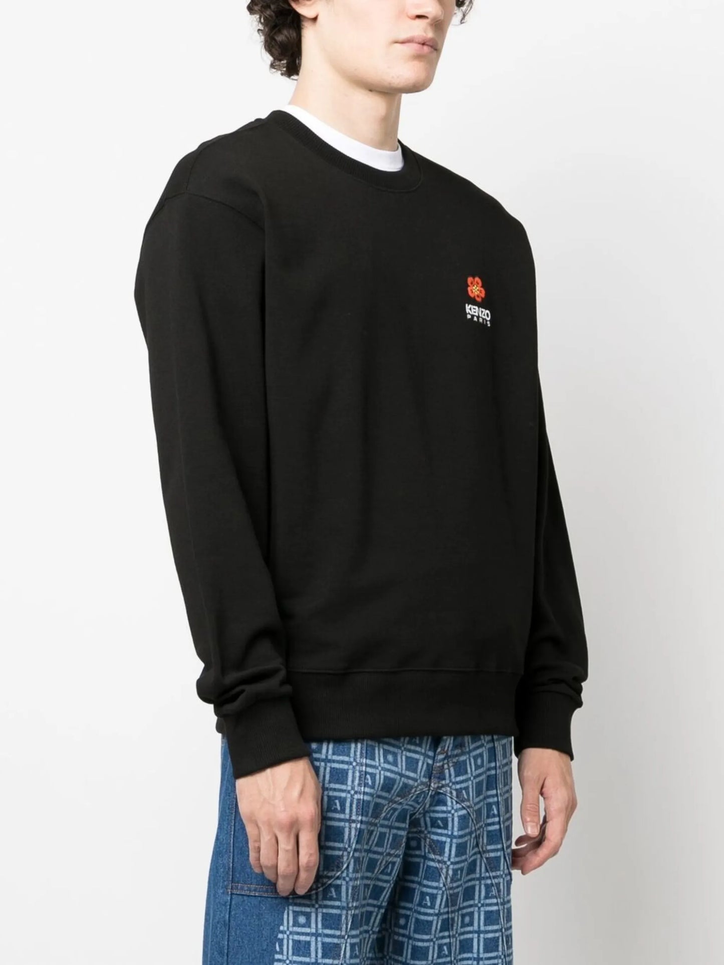 logo-print crew neck sweatshirt