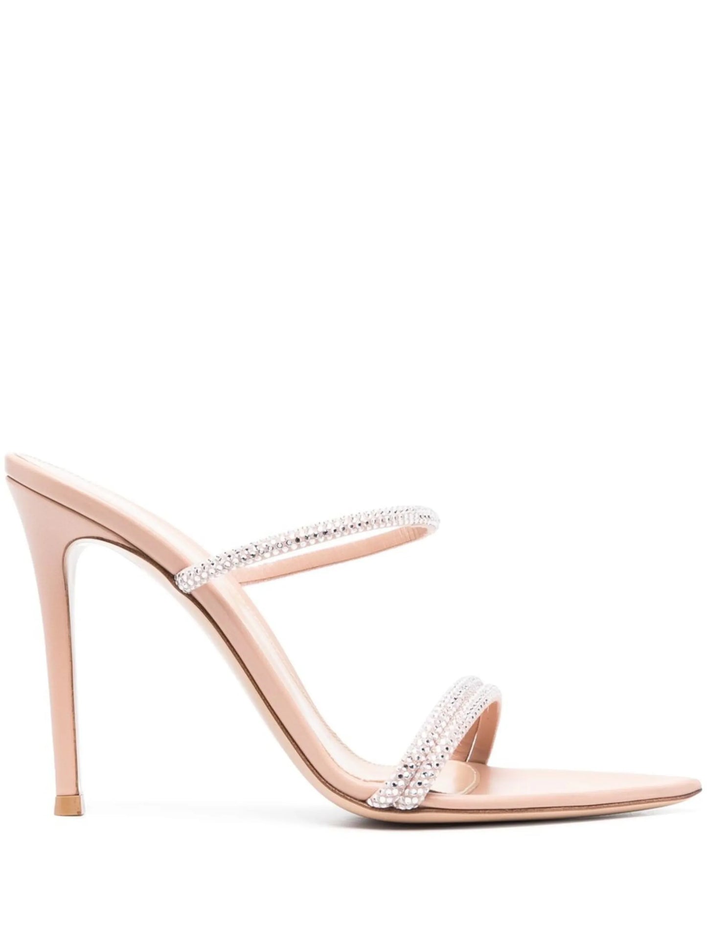Cannes 105mm suede sandals