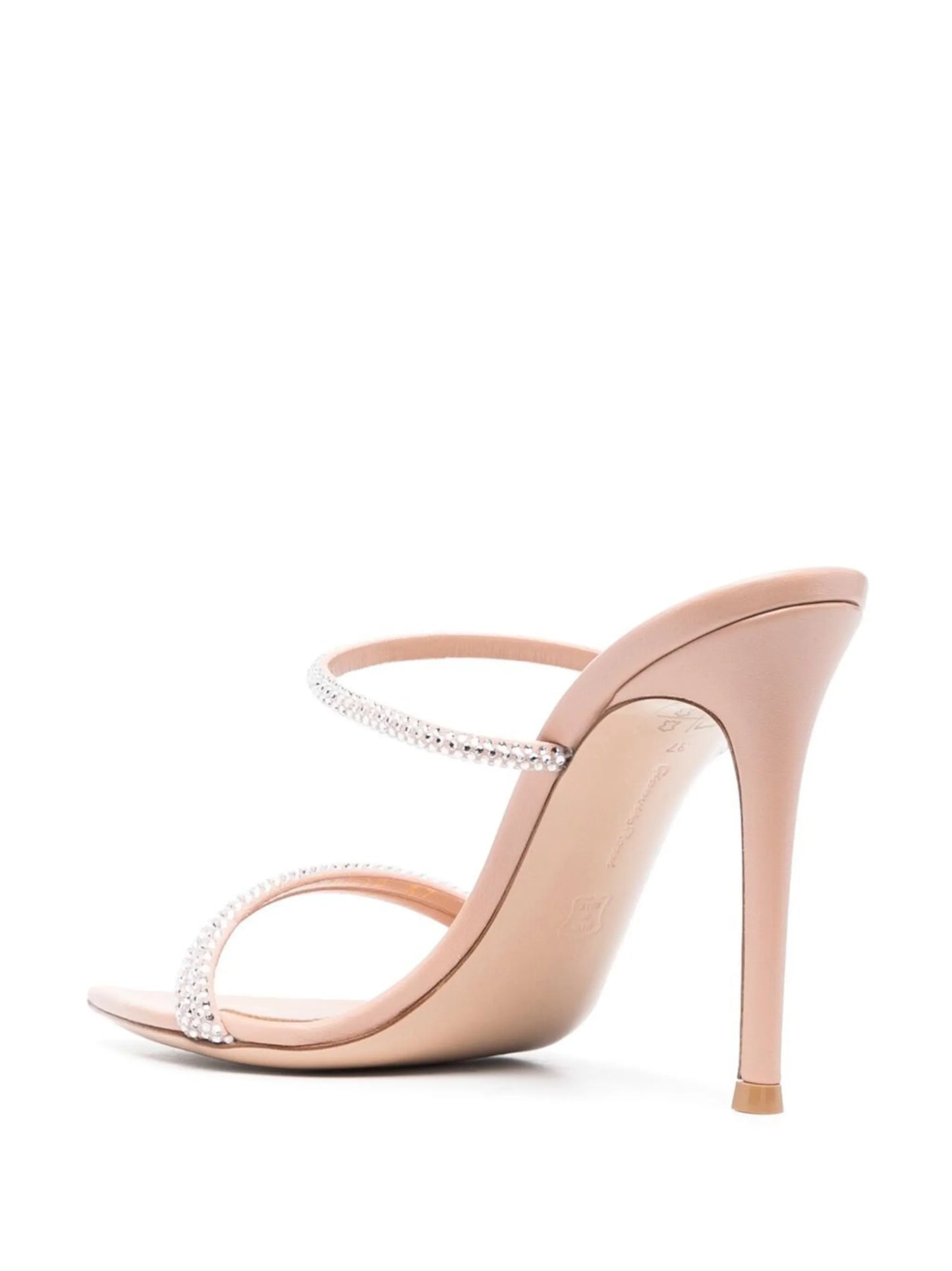 Cannes 105mm suede sandals
