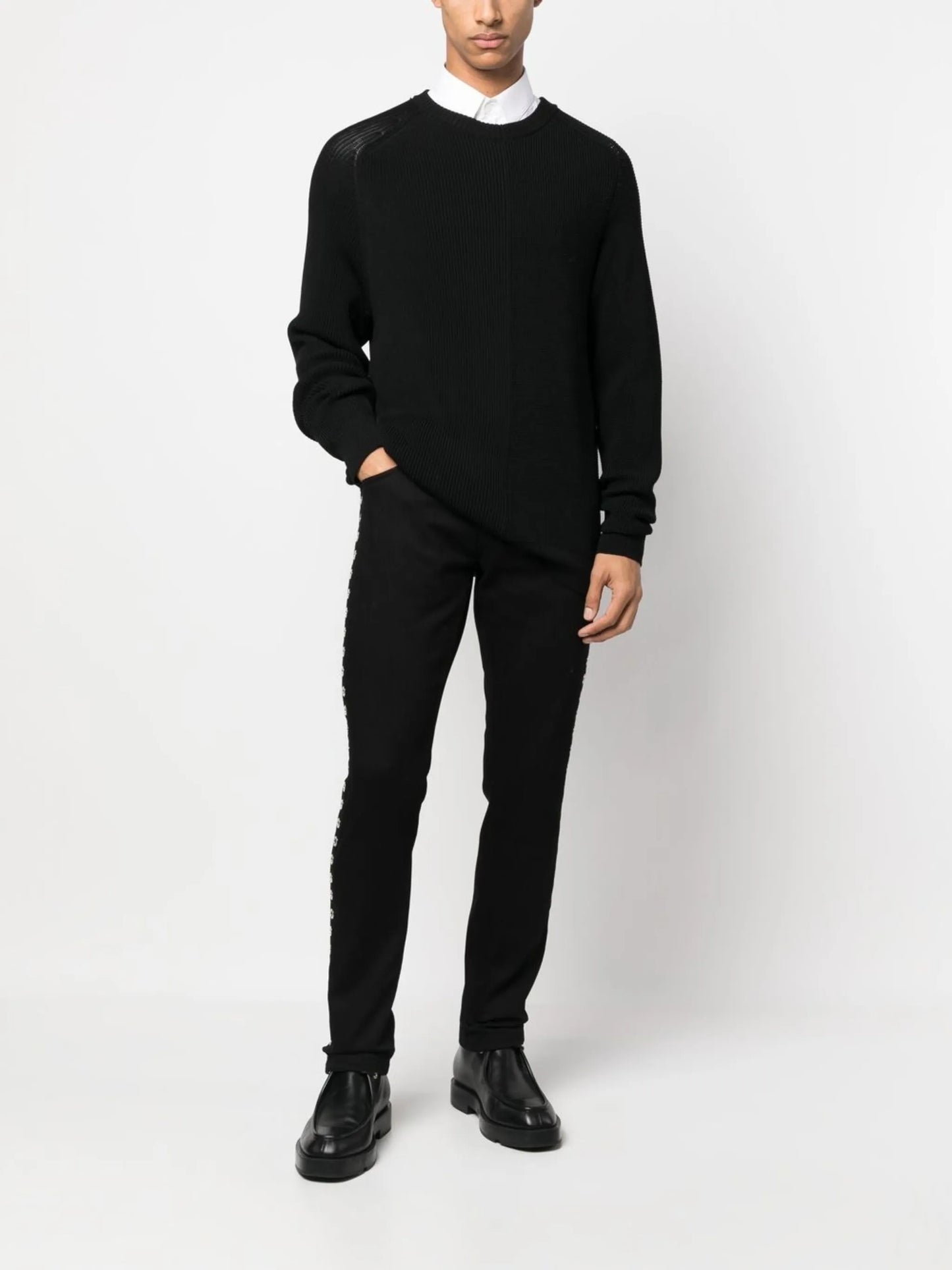 mid-rise skinny jeans