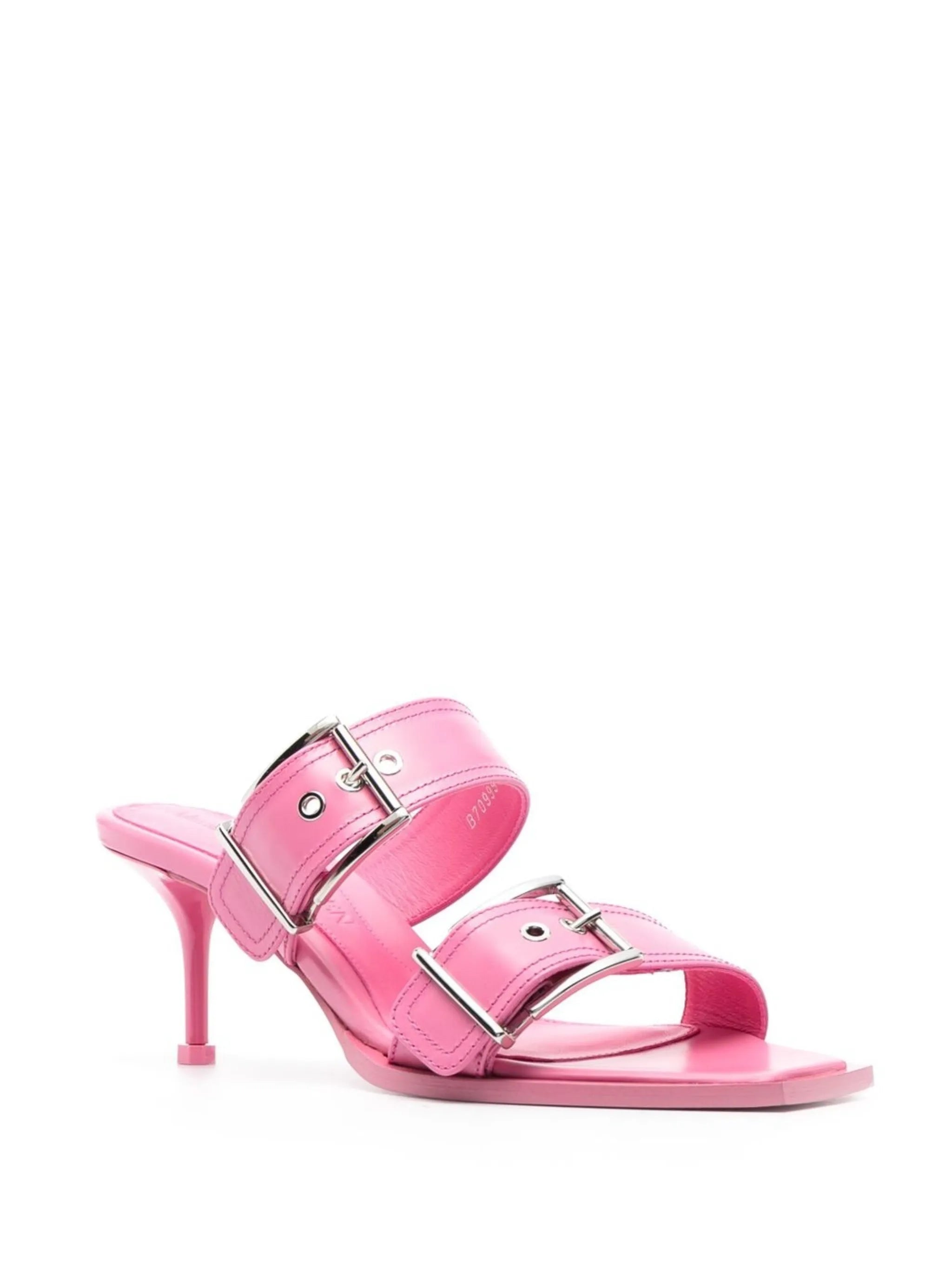 75mm buckled leather sandals