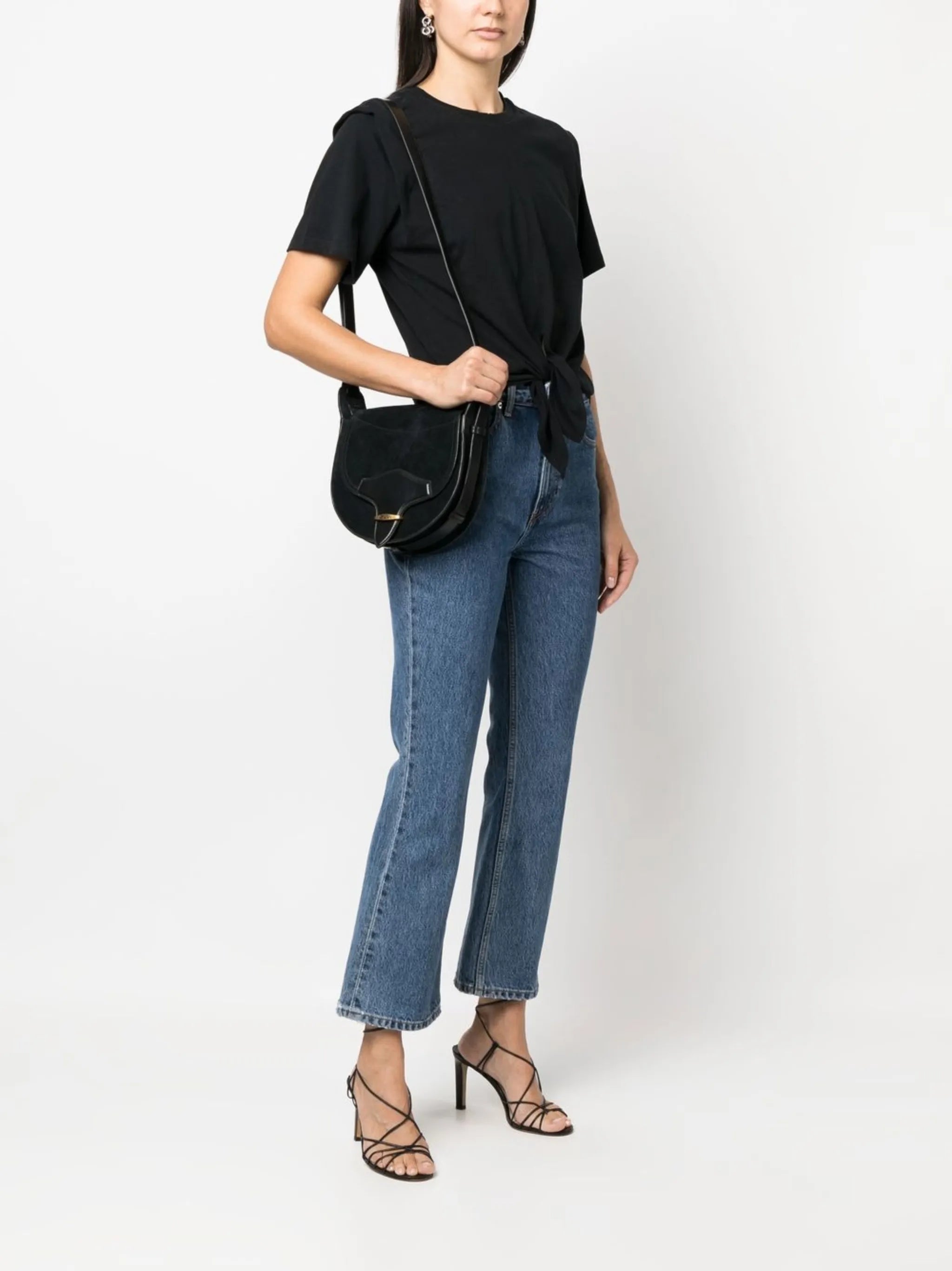 Botsy suede cross body bag
