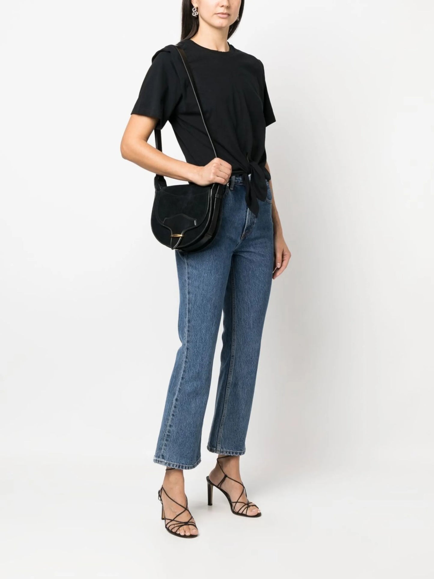 Botsy suede cross body bag