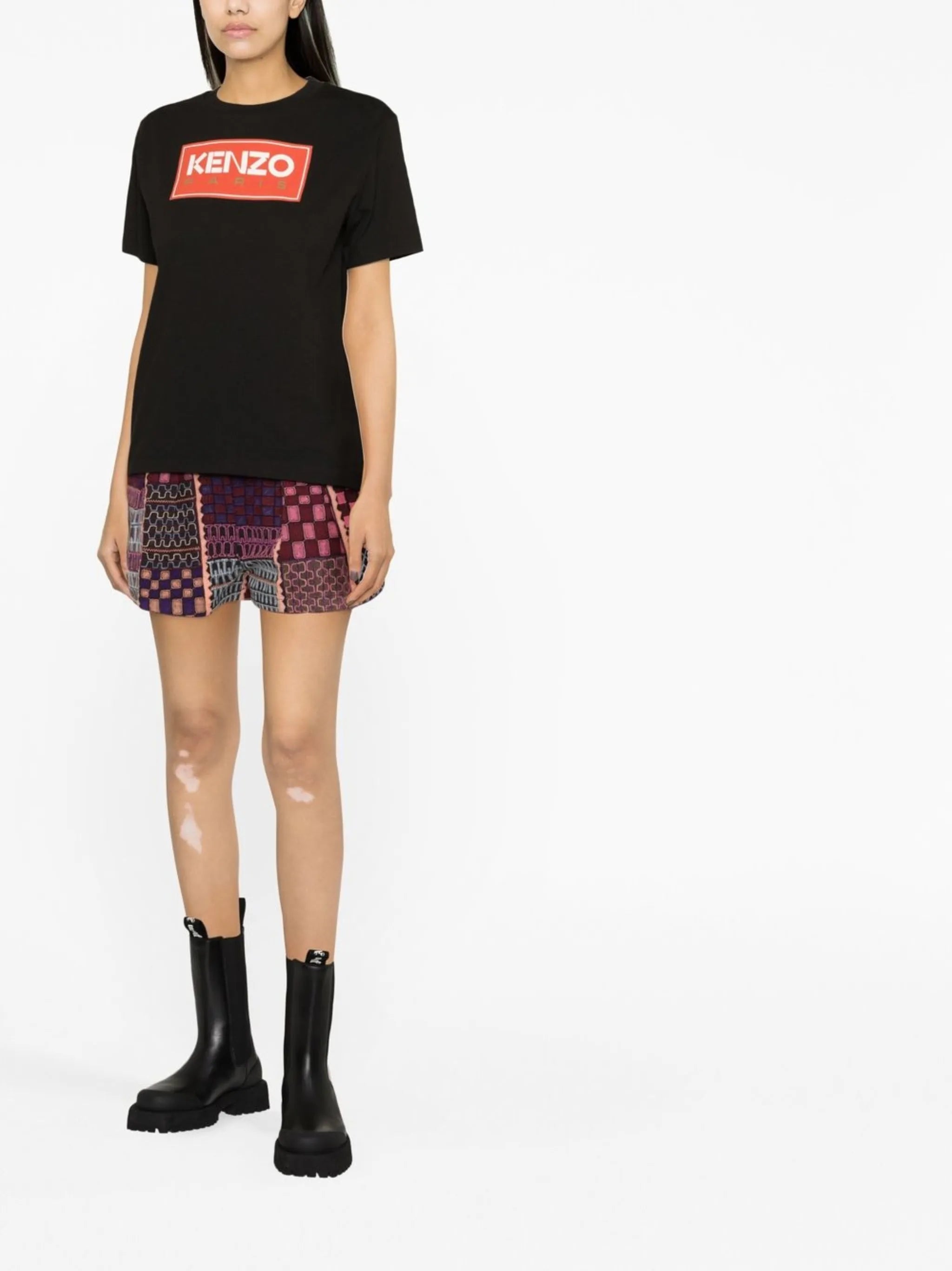 logo-print cotton T-shirt
