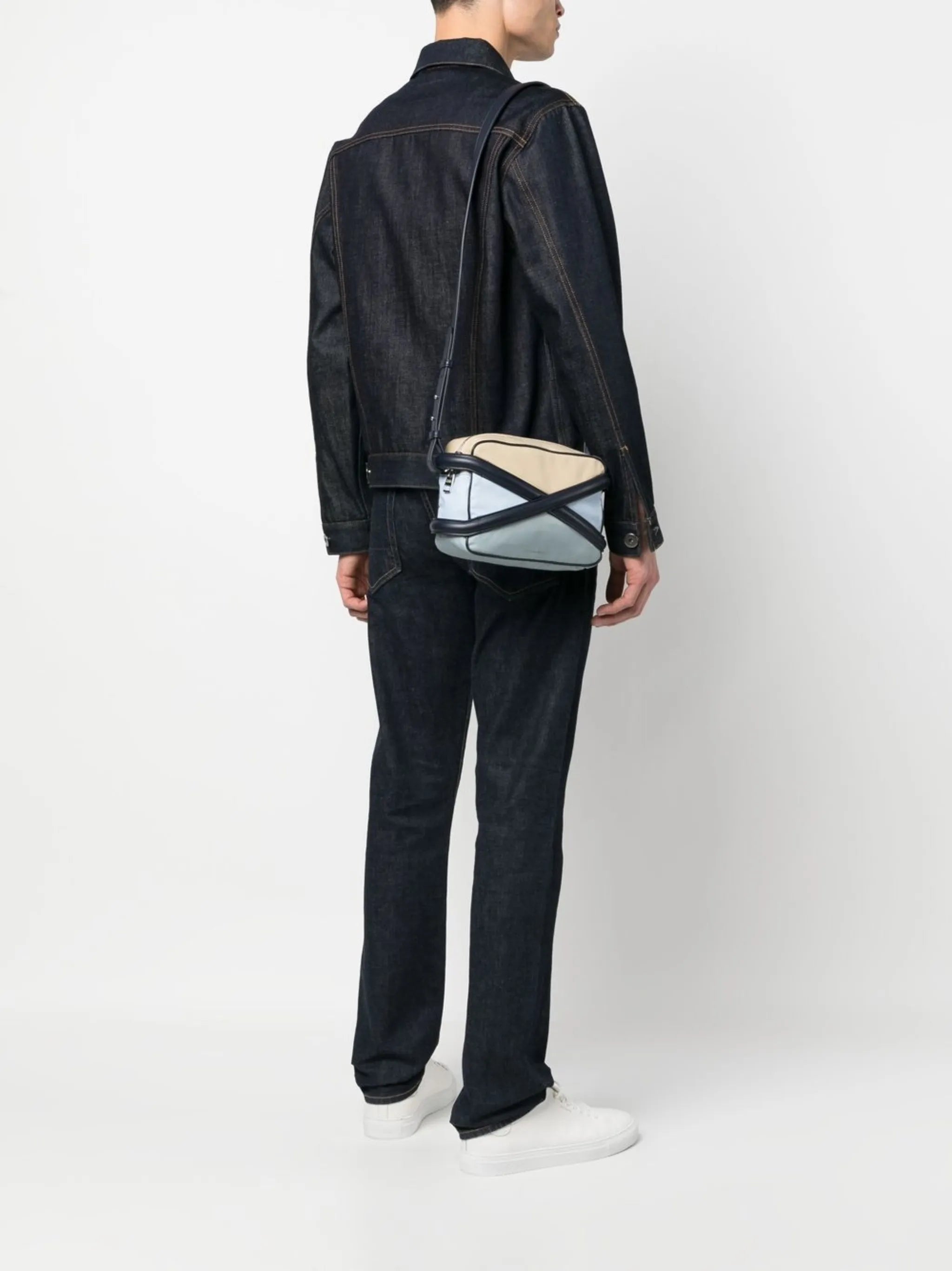 logo-print camera bag