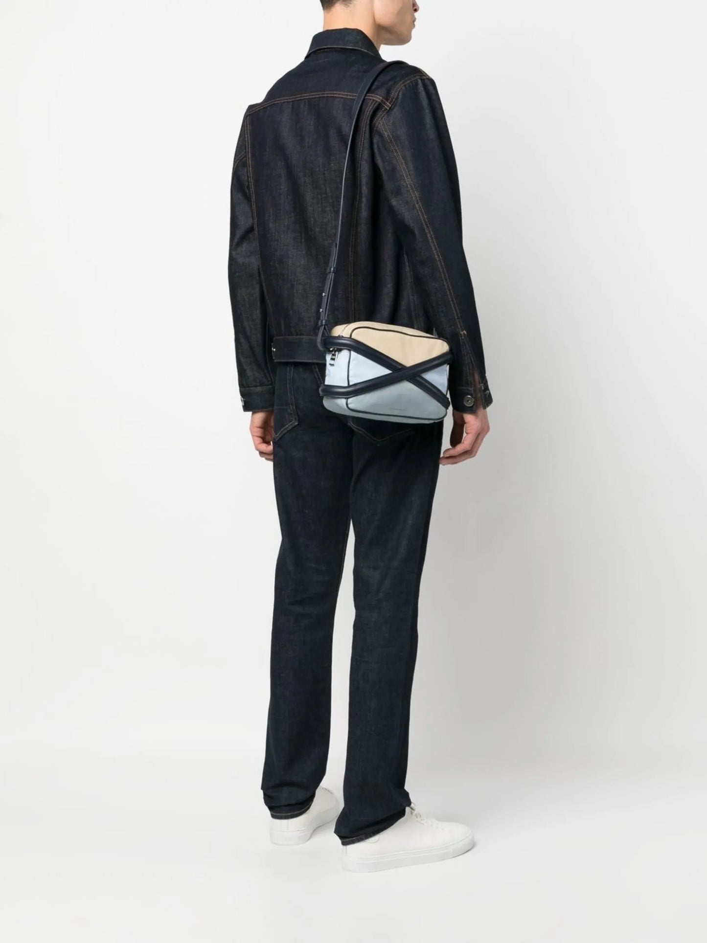 logo-print camera bag