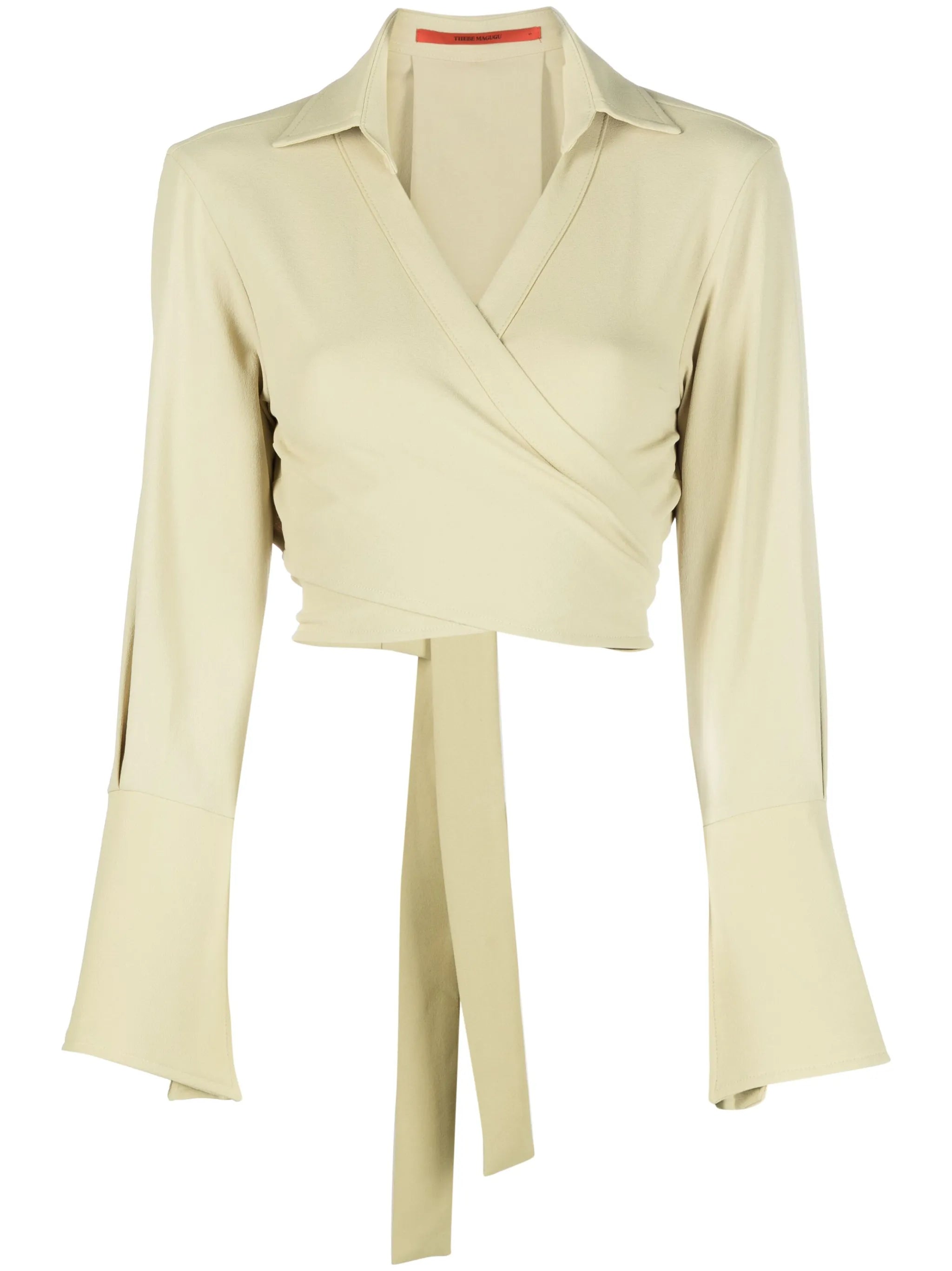 tie-back cropped wrap top
