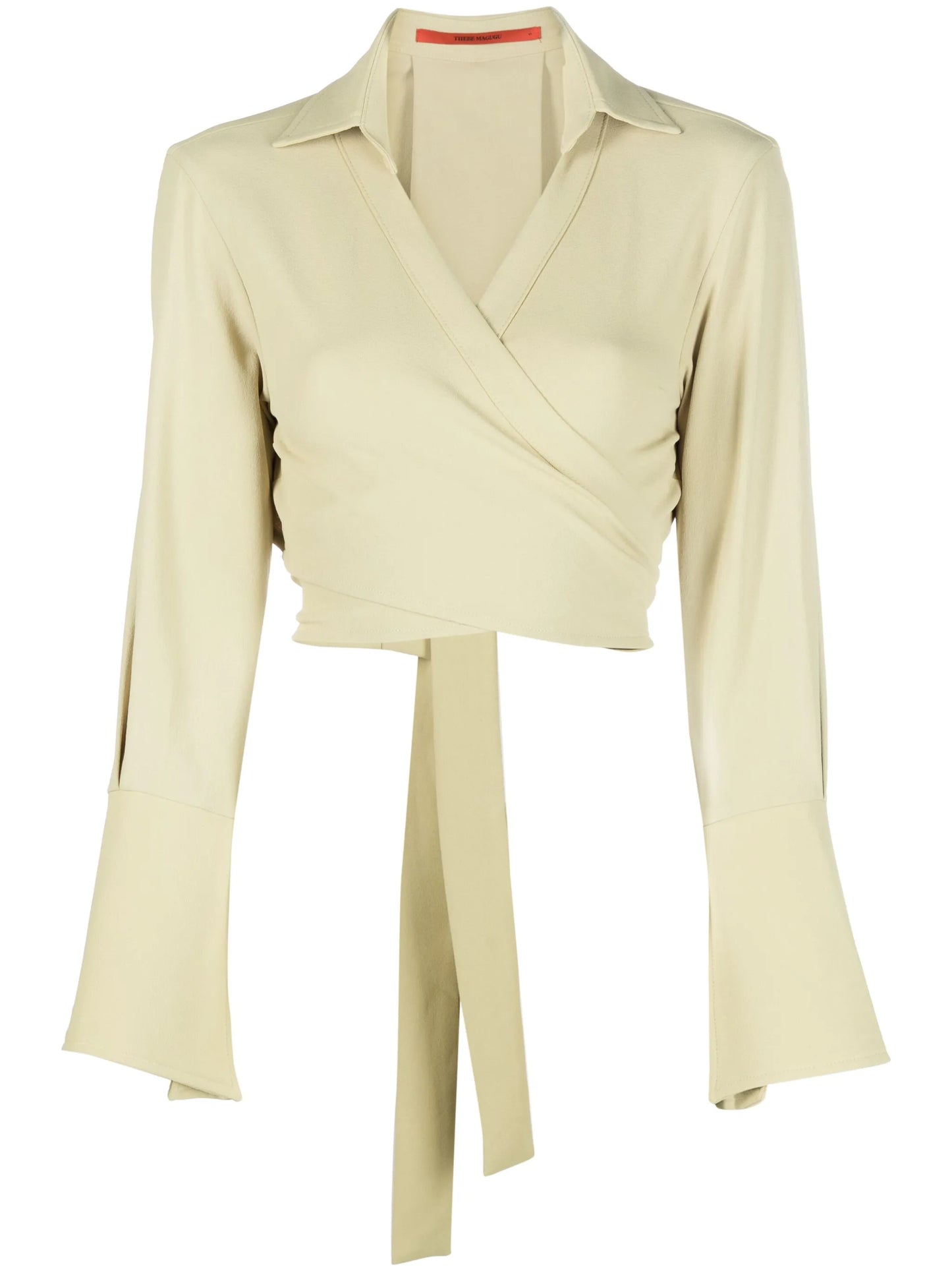 tie-back cropped wrap top