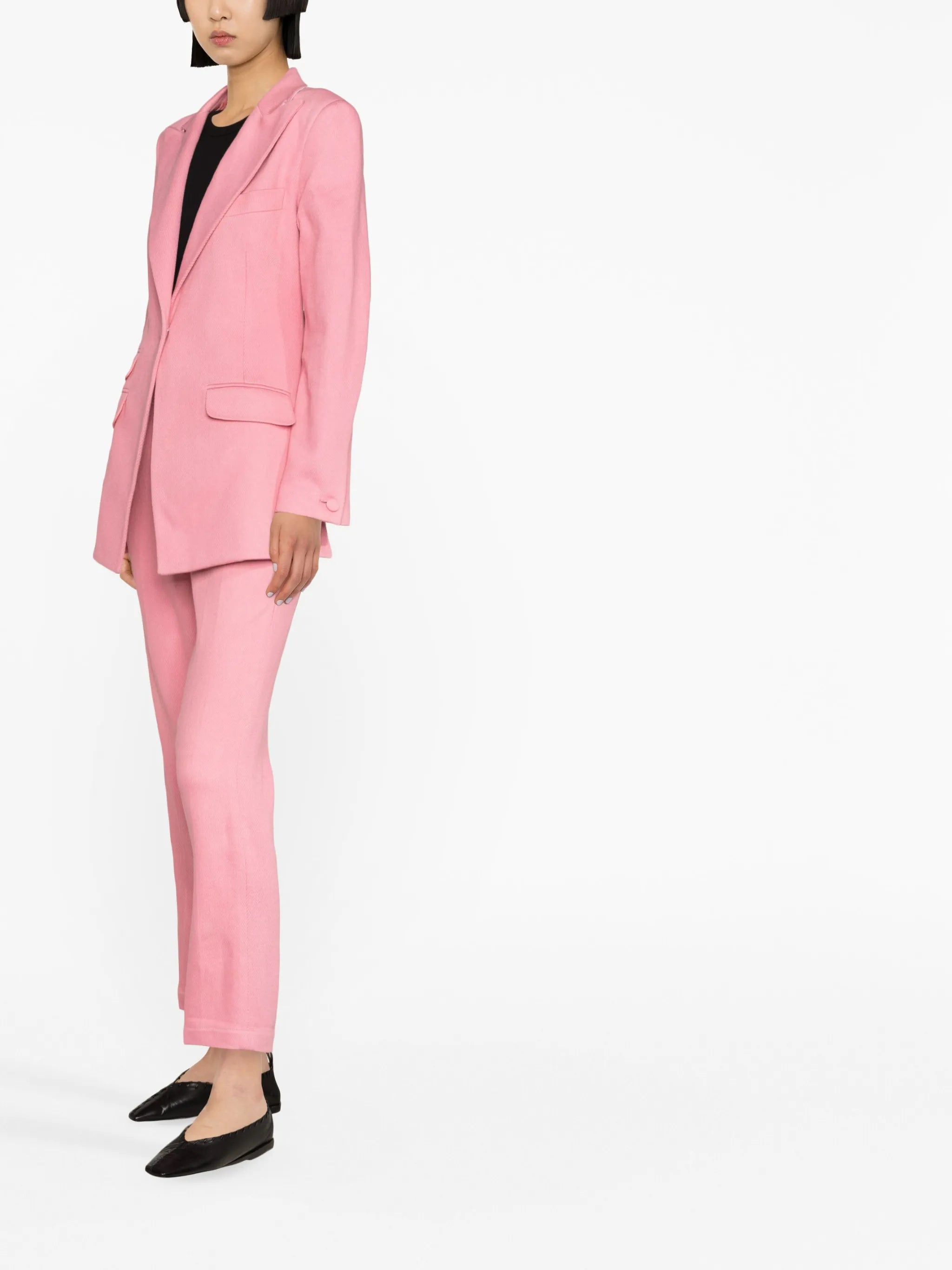 backless single-breasted blazer