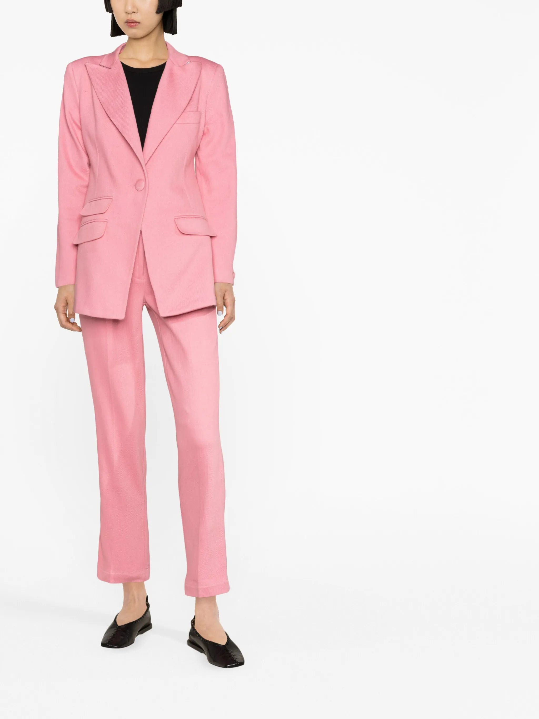 backless single-breasted blazer