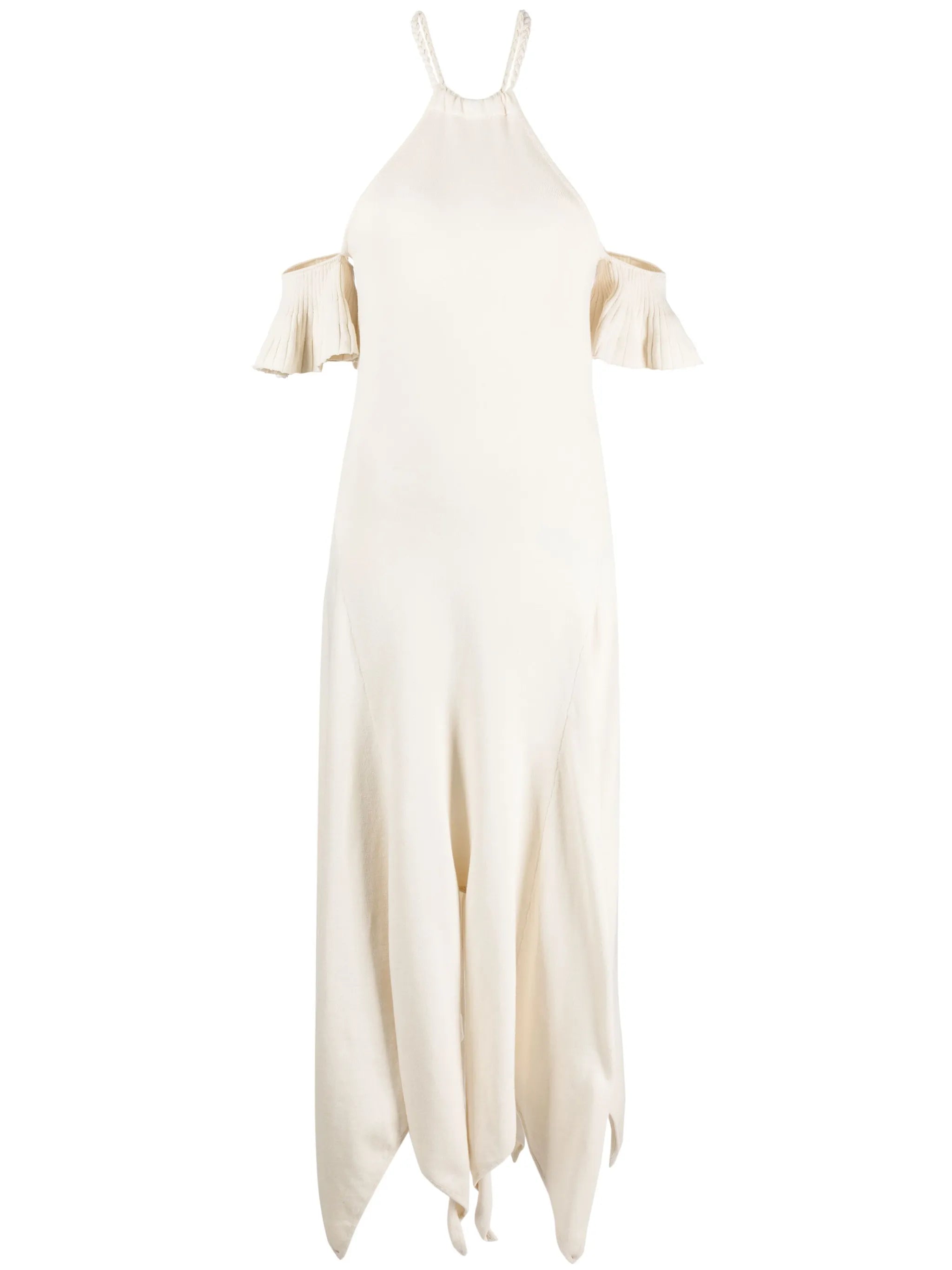 handkerchief halterneck dress
