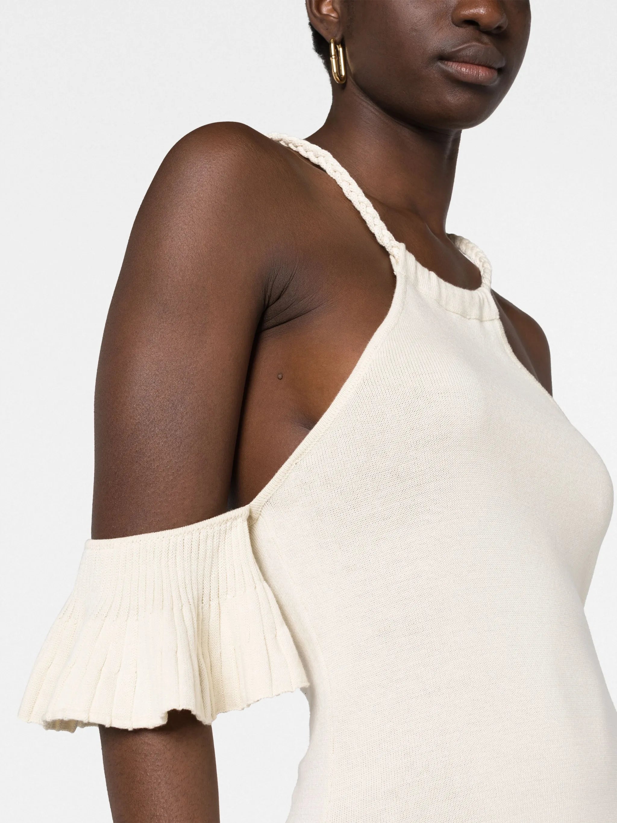 handkerchief halterneck dress
