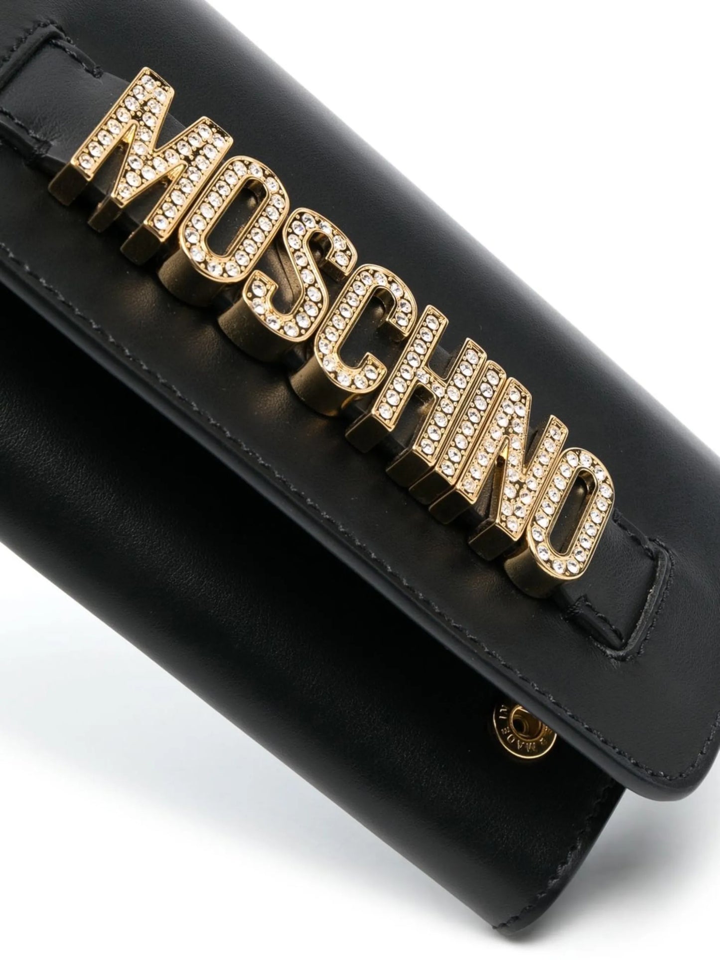 logo plaque clutch bag