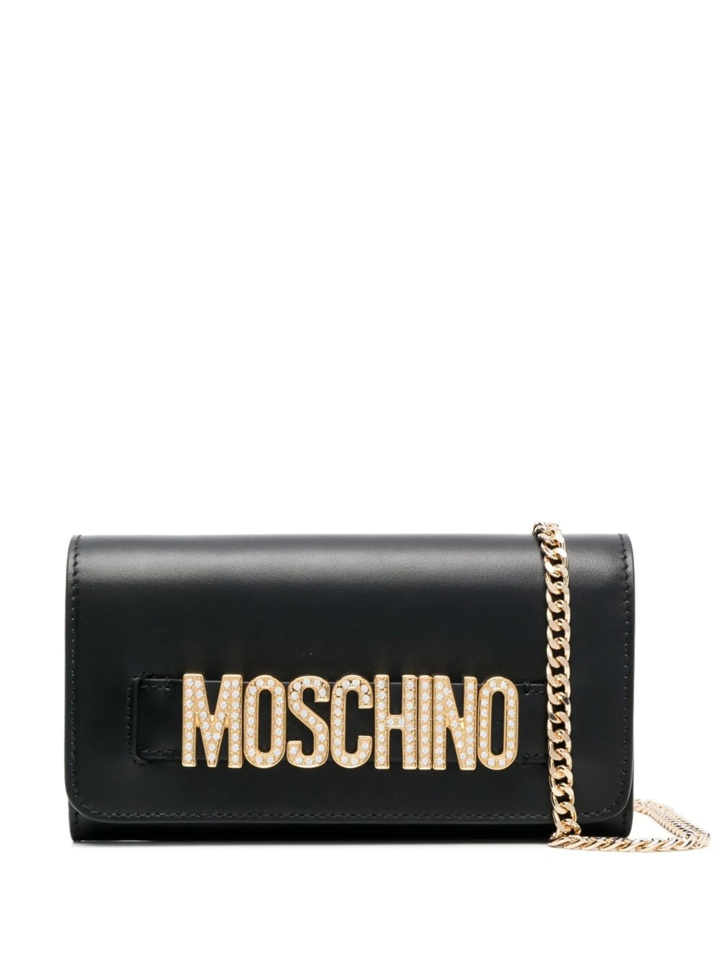 logo plaque clutch bag