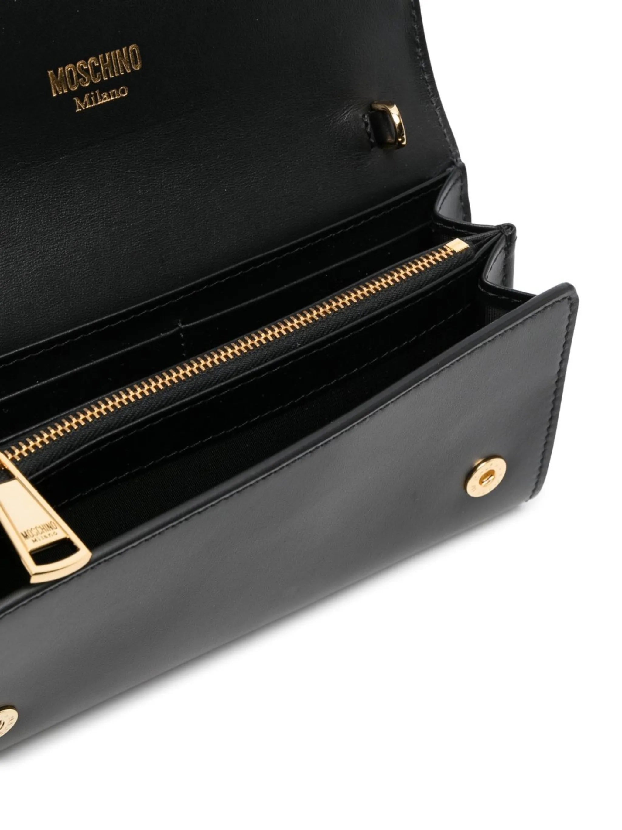 logo plaque clutch bag