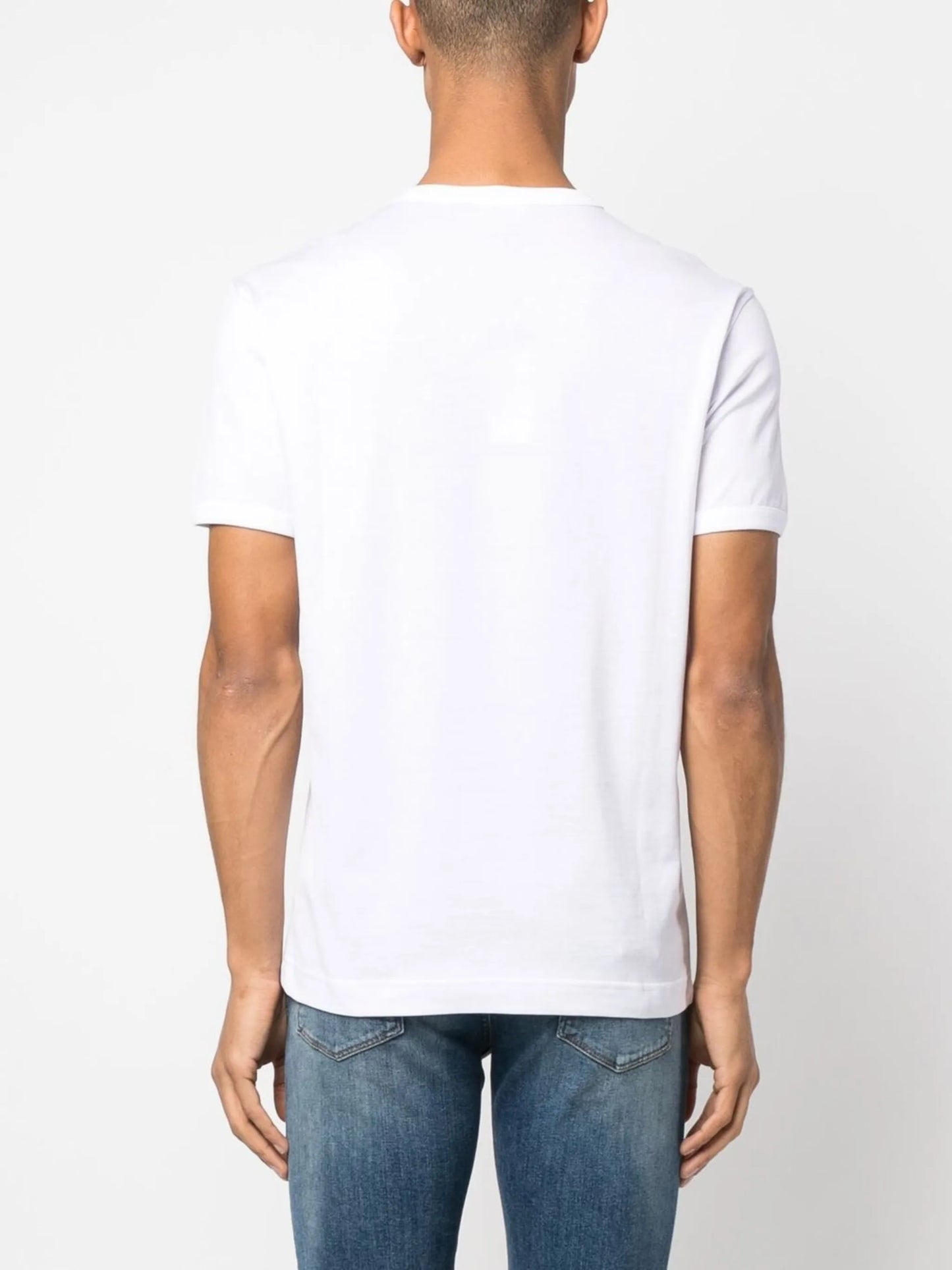 embroidered cotton T-shirt