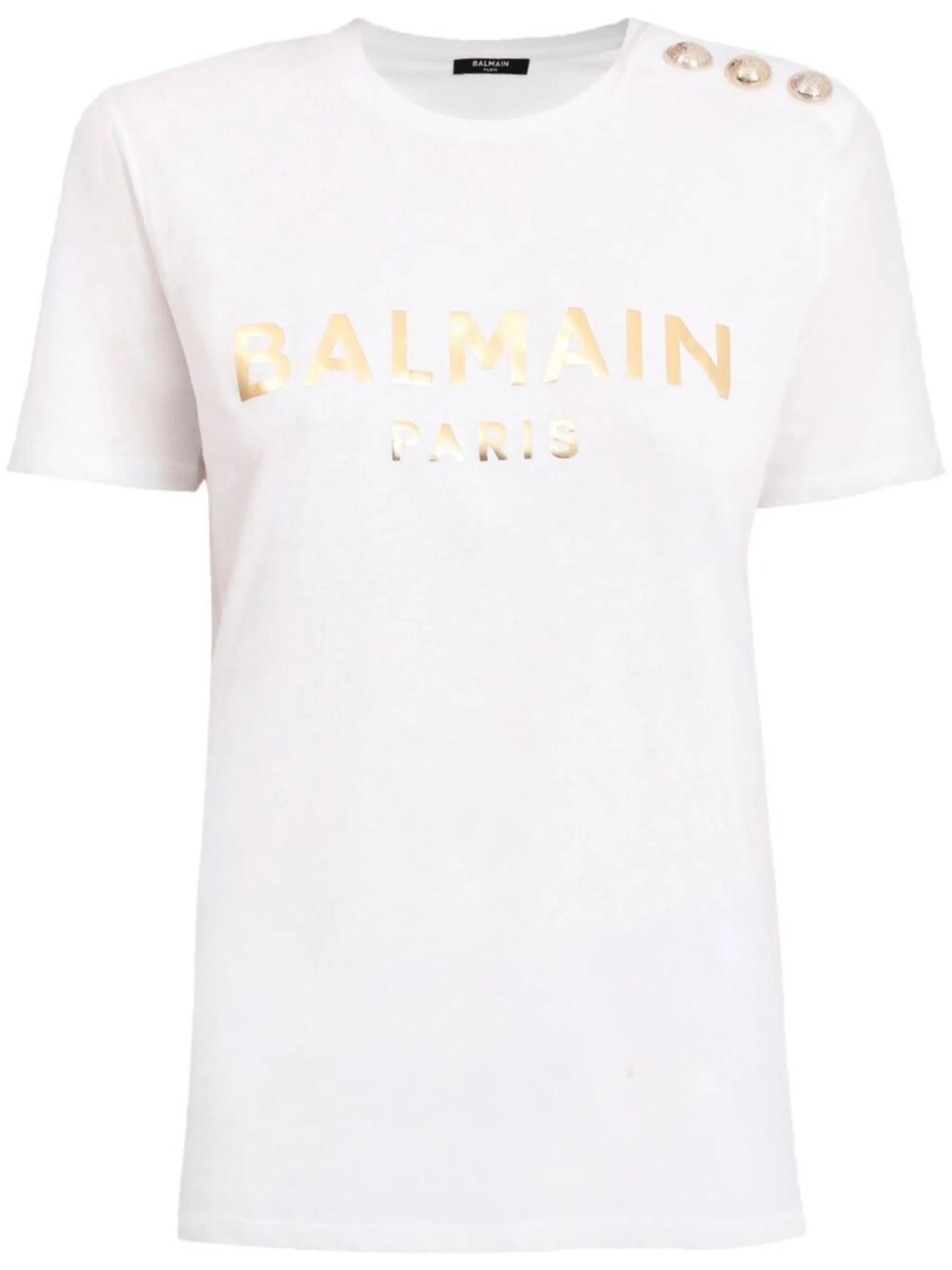 metallic-logo T-shirt