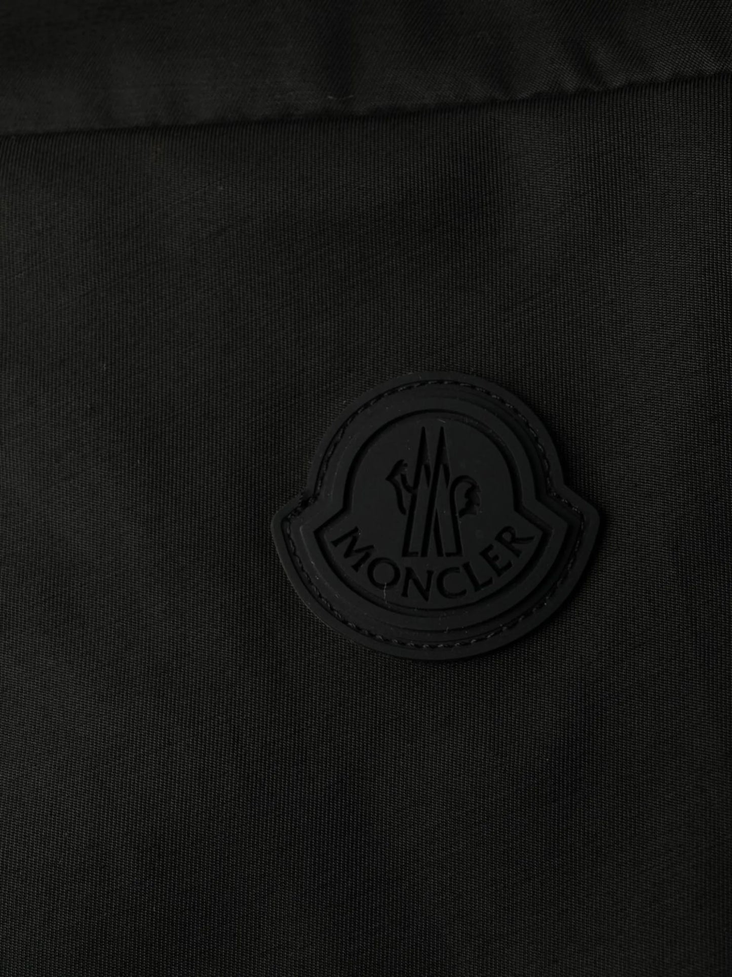 logo-patch straight-leg trousers