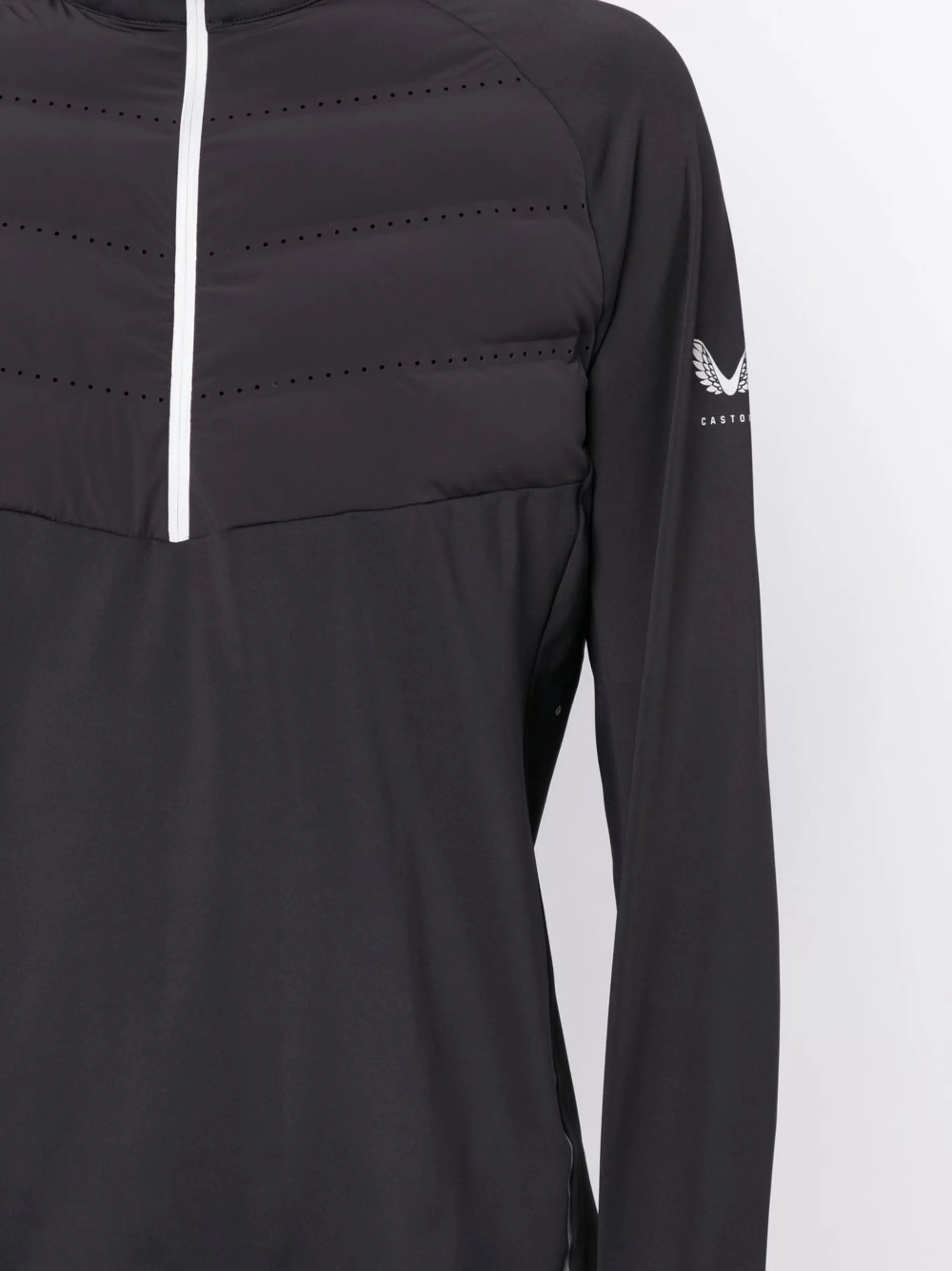 zip-front logo-print jacket