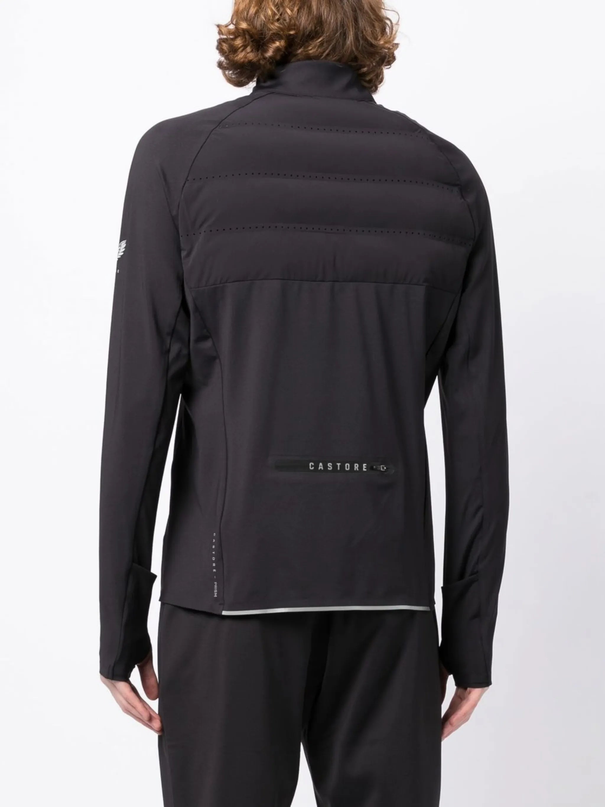 zip-front logo-print jacket