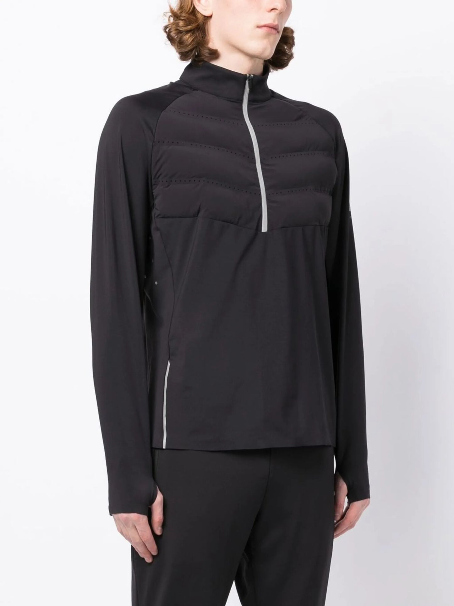 zip-front logo-print jacket